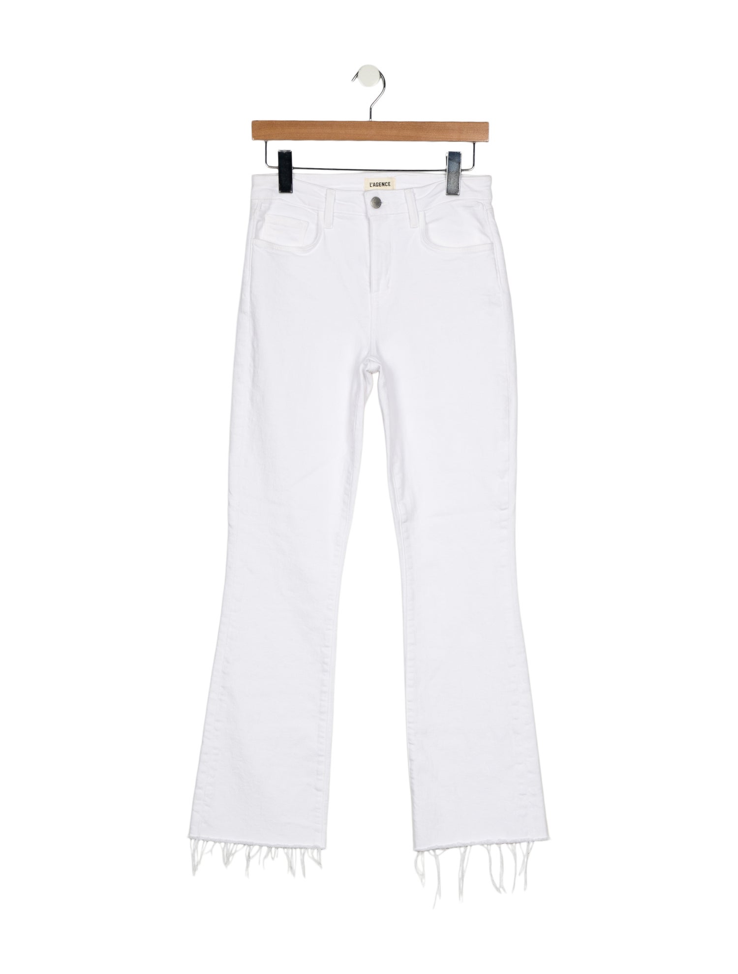 L'Agence Mid-Rise Straight Leg Jeans