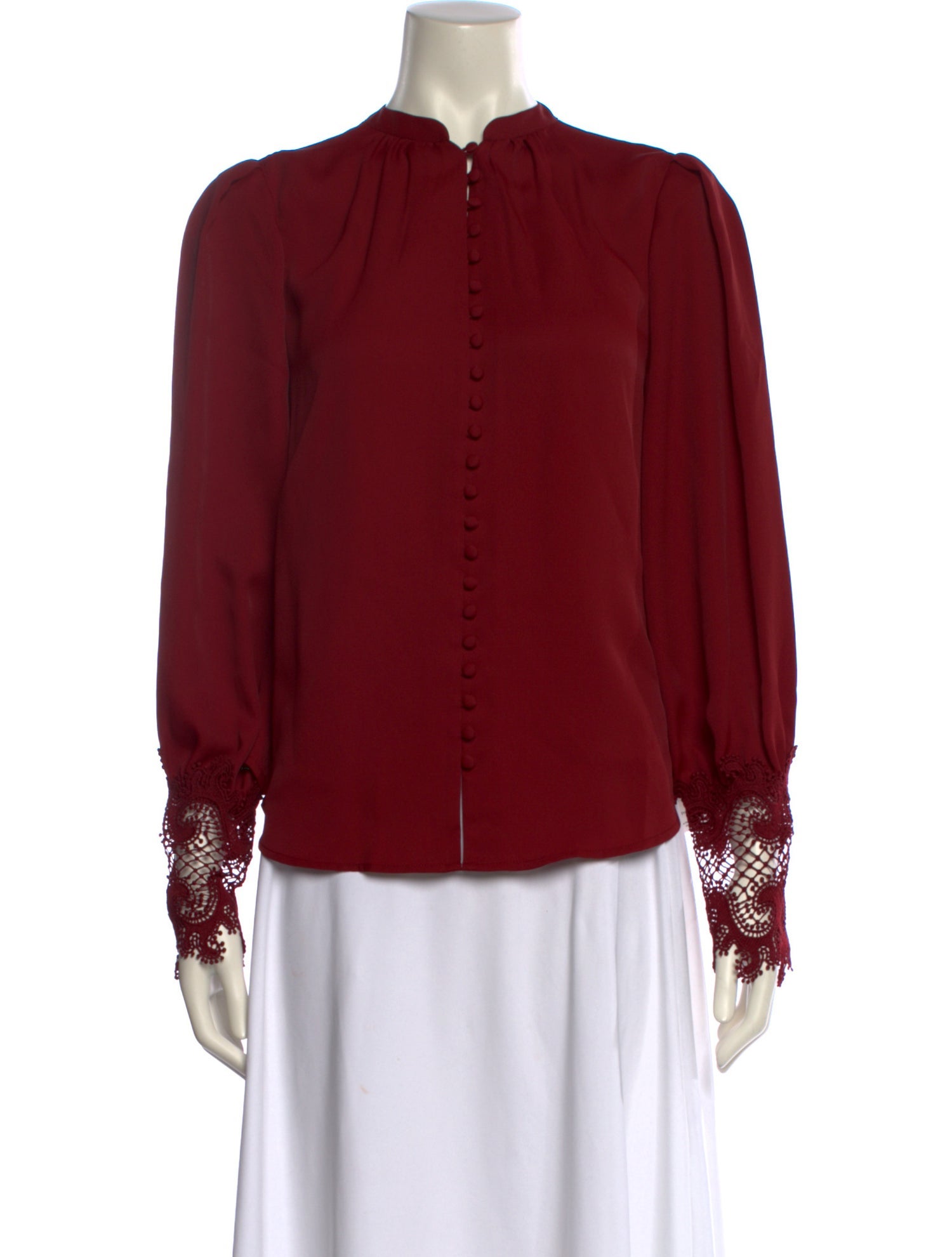 L'Agence Mock Neck Long Sleeve Blouse w/ Tags