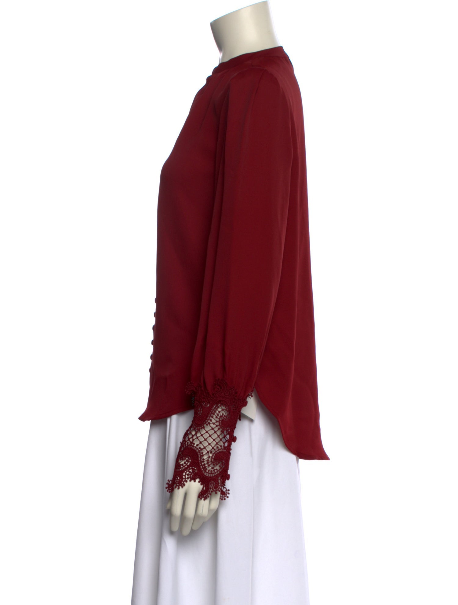 L'Agence Mock Neck Long Sleeve Blouse w/ Tags