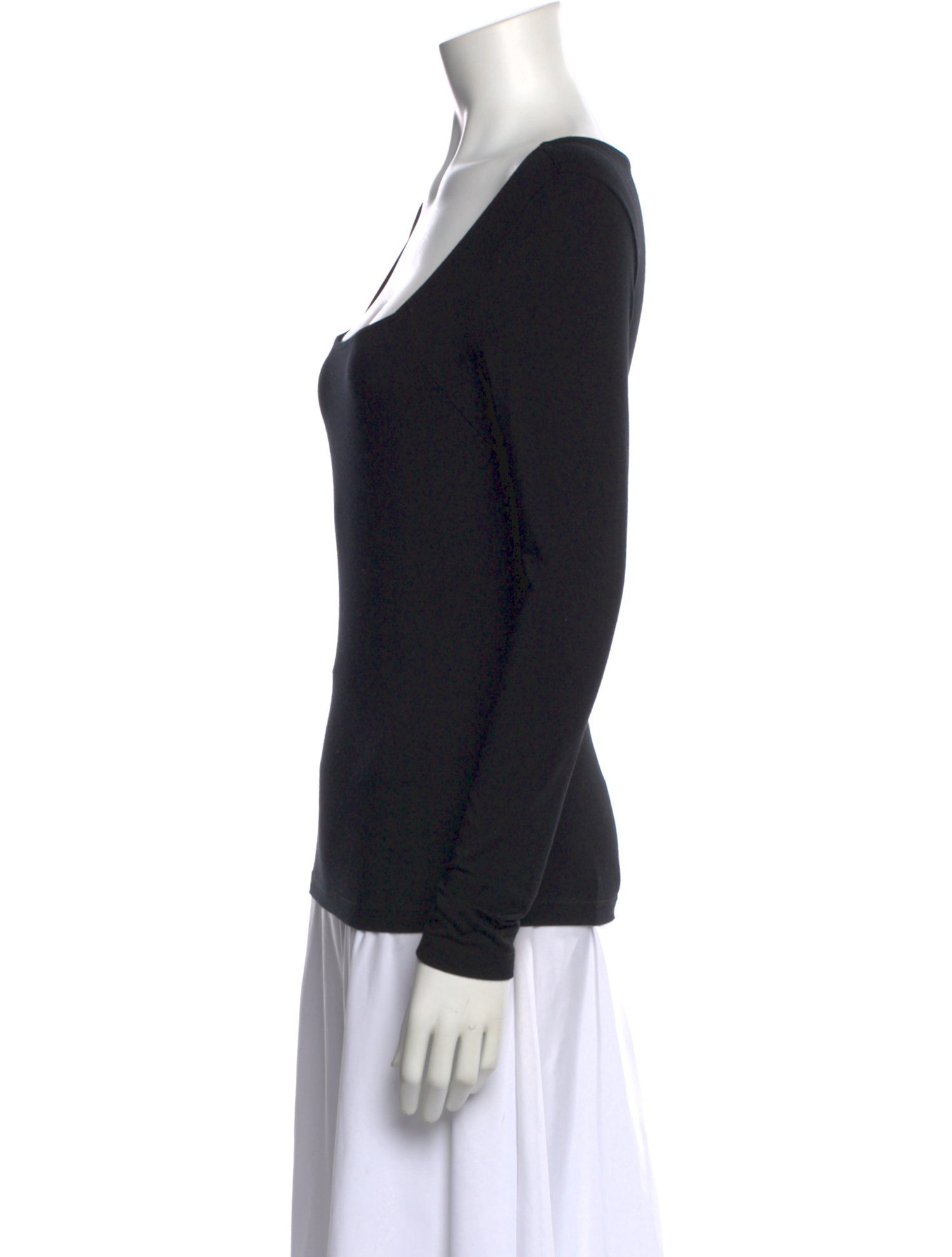 L'Agence Square Neckline Long Sleeve Top w/ Tags