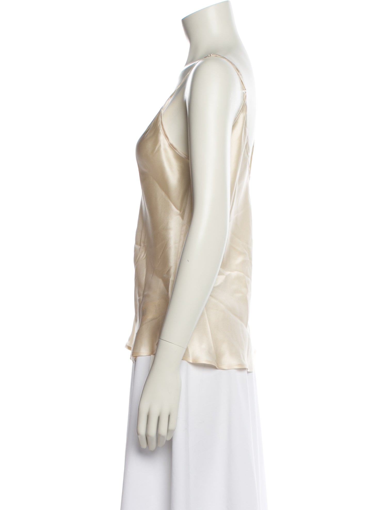 L'Agence Silk V-Neck Top