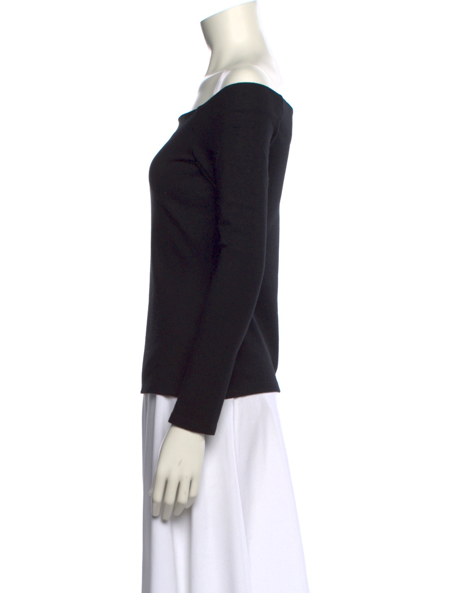 L'Agence Off-The-Shoulder Three-Quarter Sleeve Top