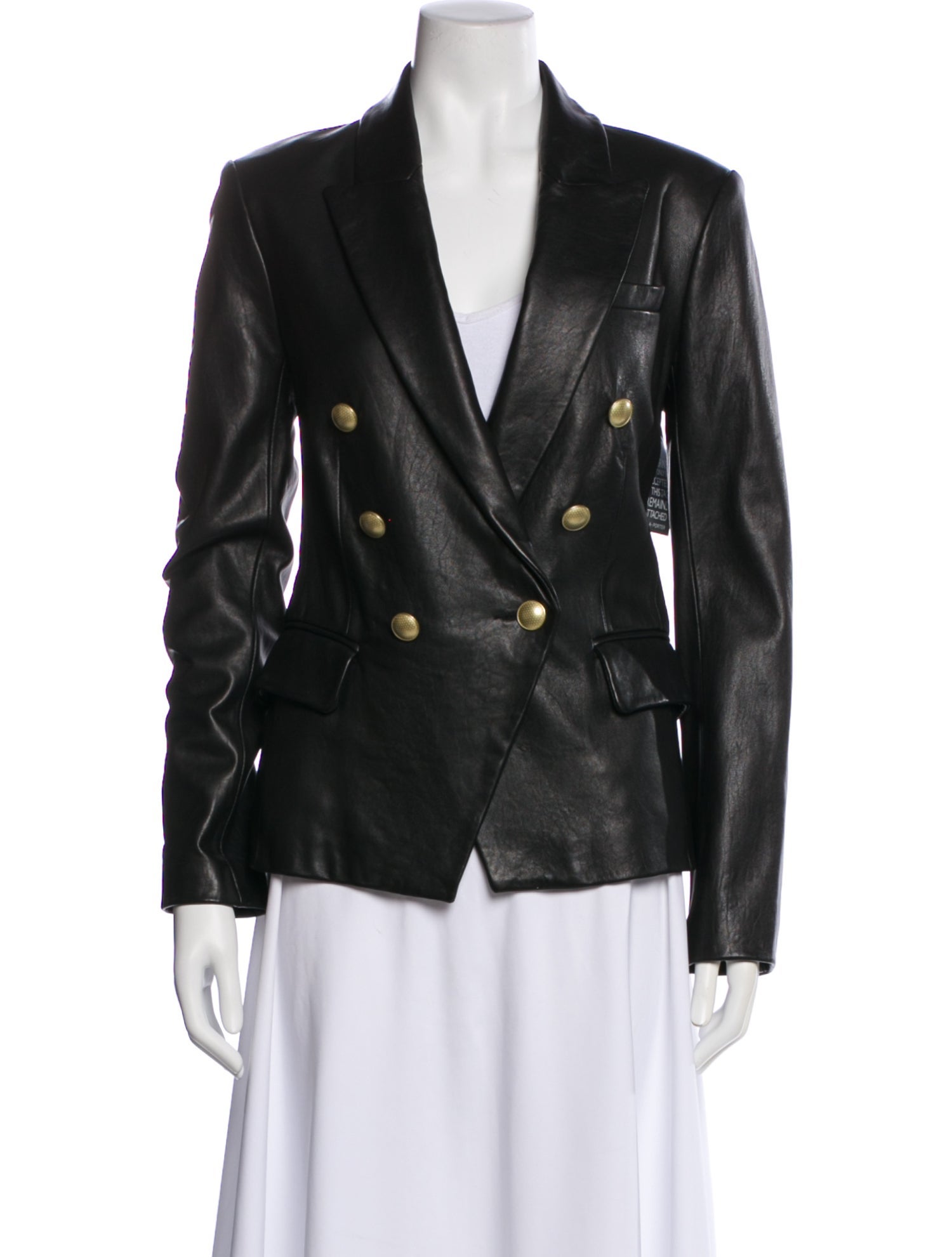 L'Agence Leather Blazer w/ Tags