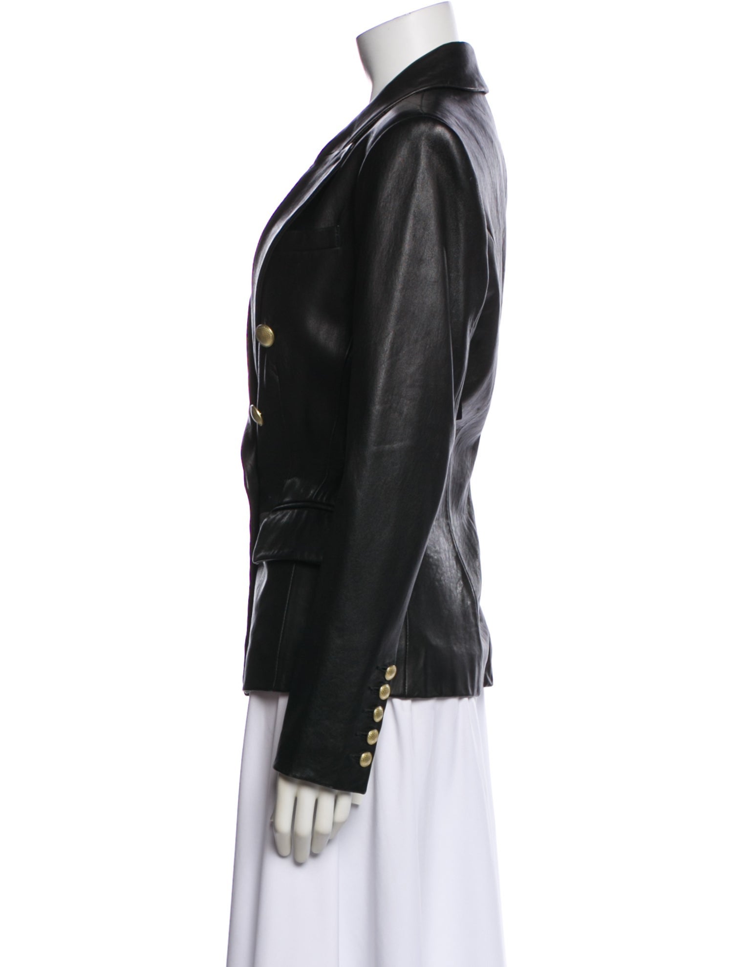 L'Agence Leather Blazer w/ Tags