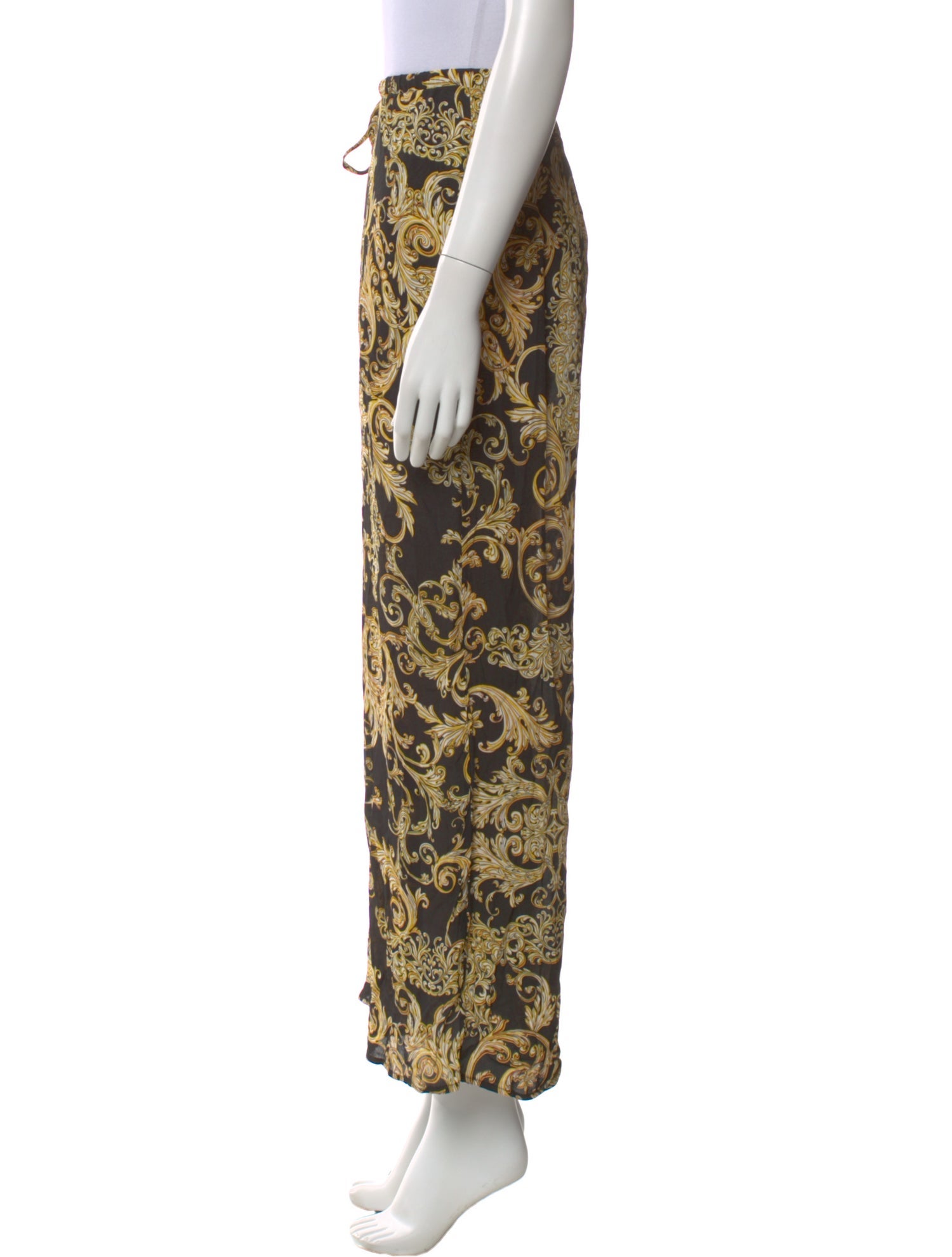 L'Agence Printed Wide Leg Pants
