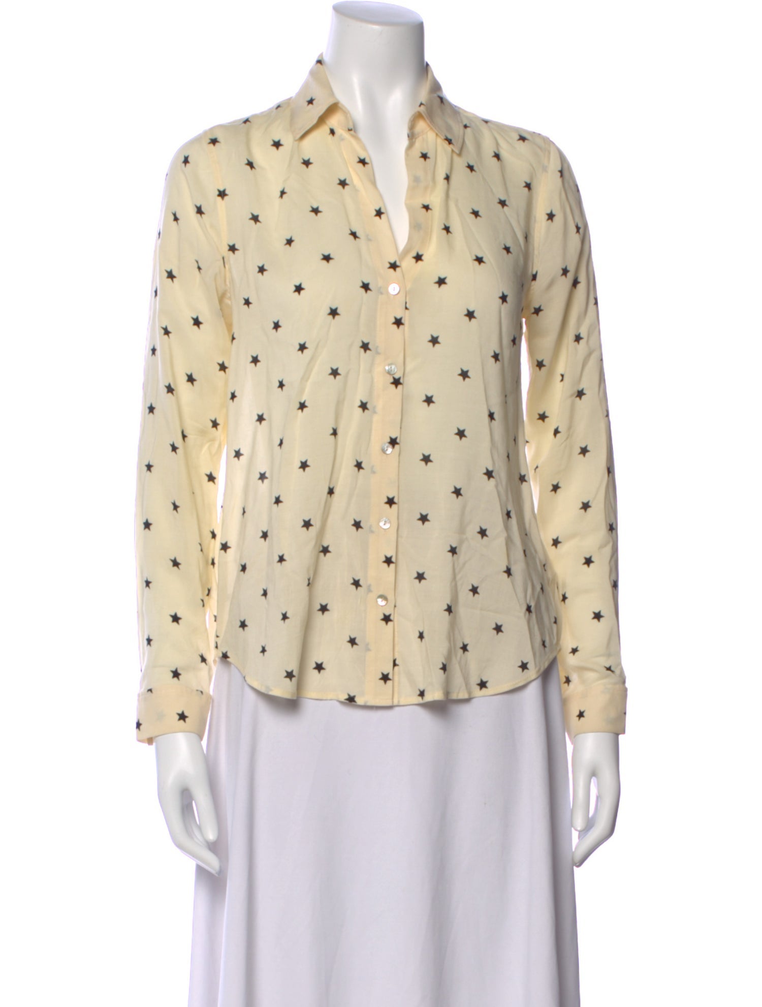 L'Agence Printed Long Sleeve Blouse
