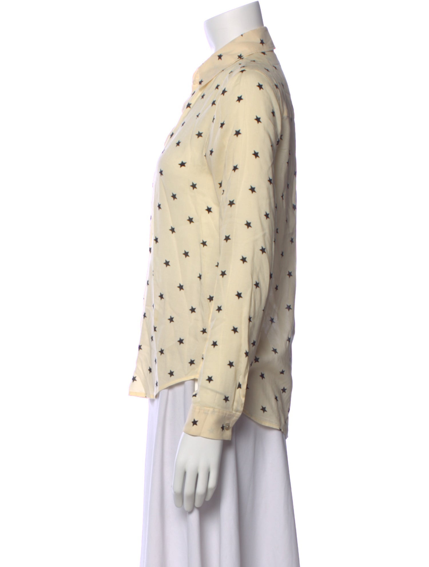 L'Agence Printed Long Sleeve Blouse