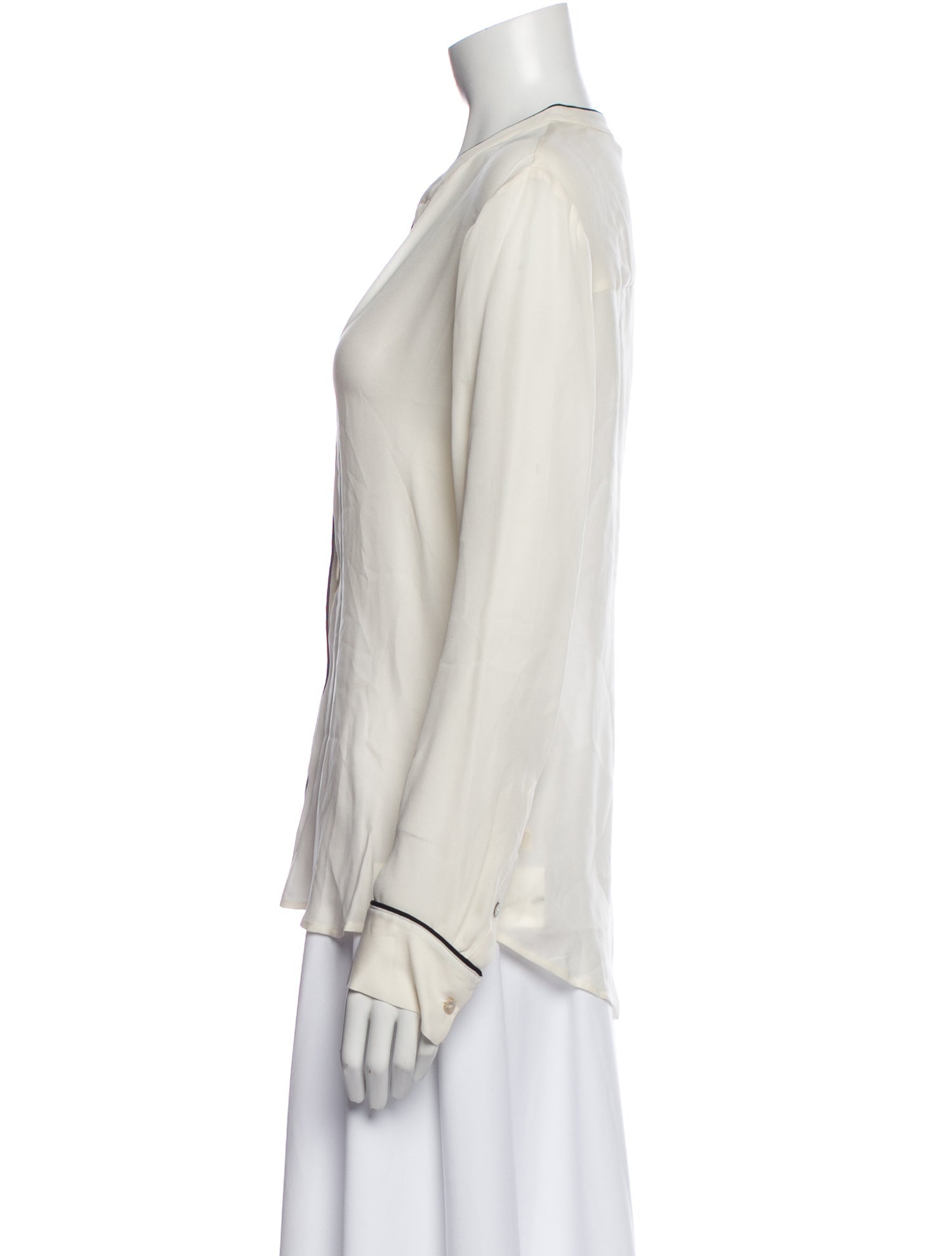 L'Agence Silk Long Sleeve Blouse w/ Tags