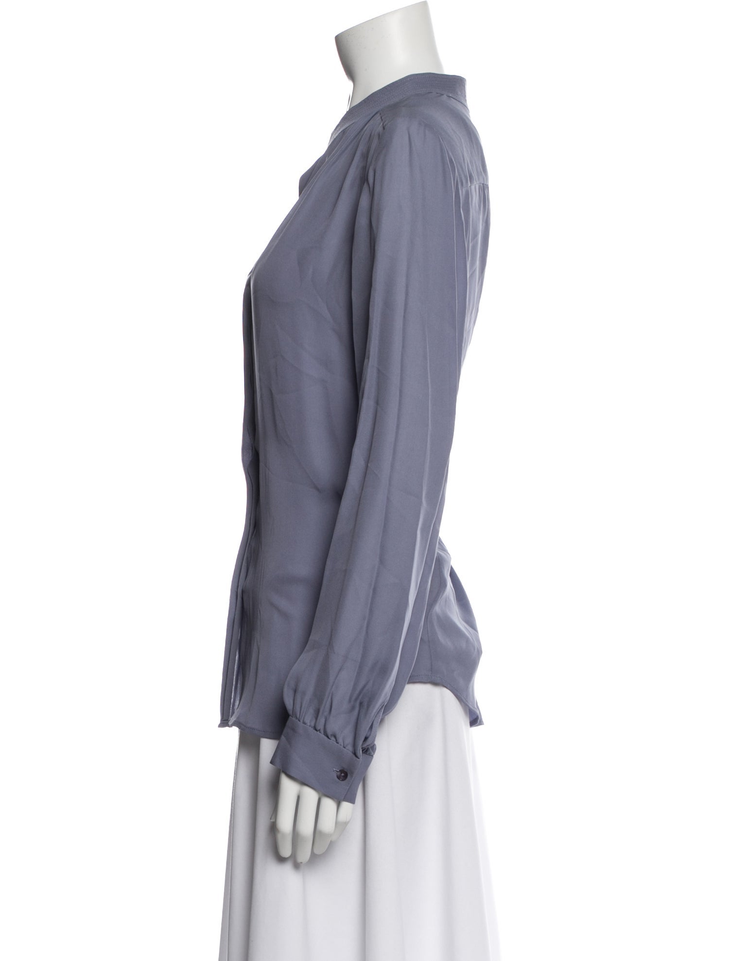 L'Agence Silk Long Sleeve Blouse