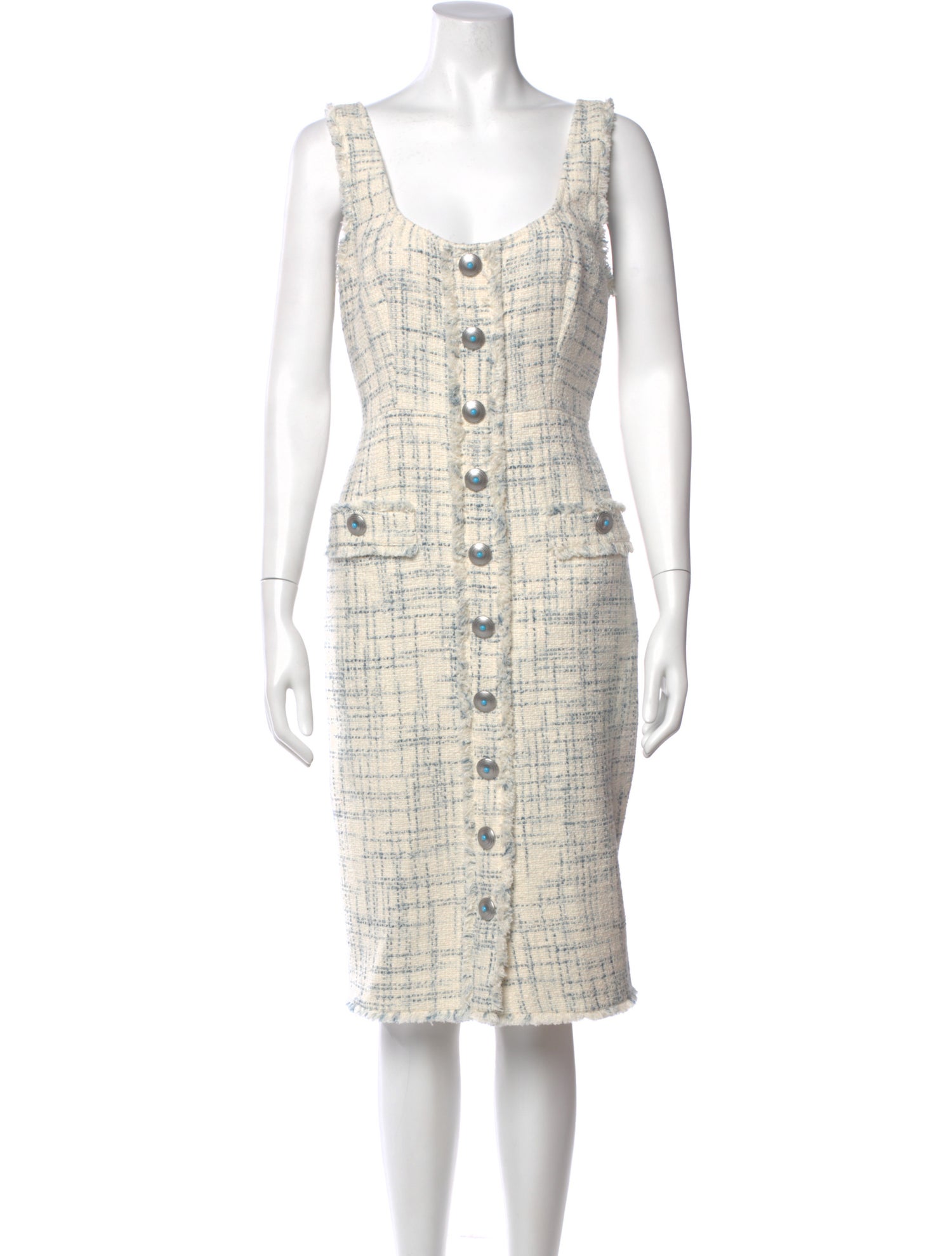 L'Agence Plaid Print Knee-Length Dress w/ Tags
