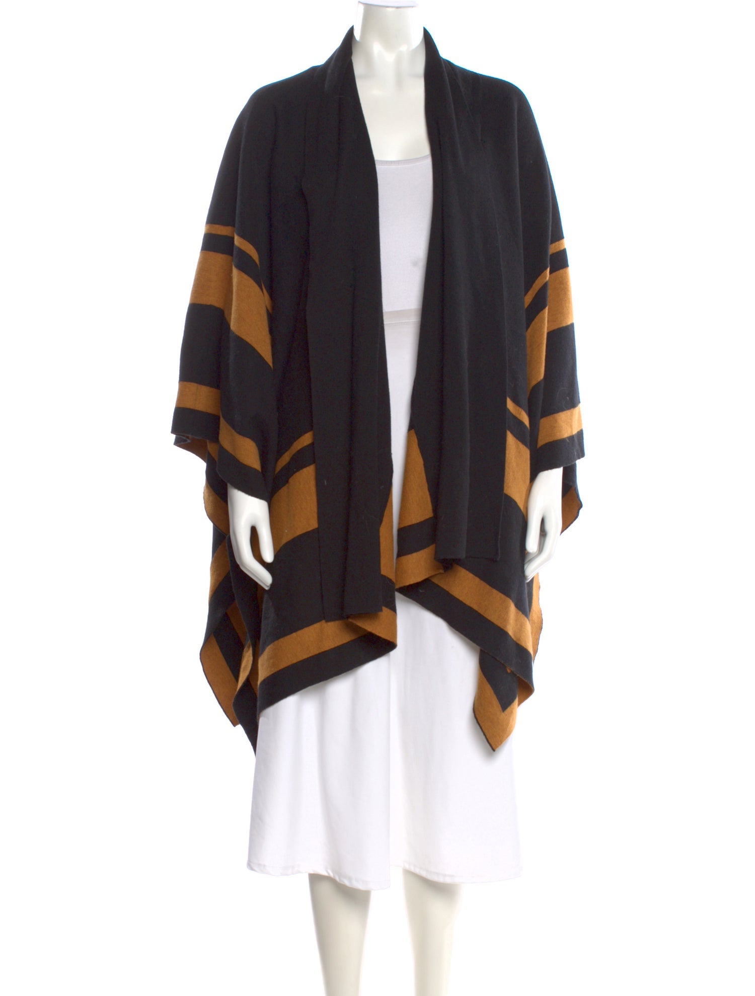 L'Agence Striped V-Neck Sweater