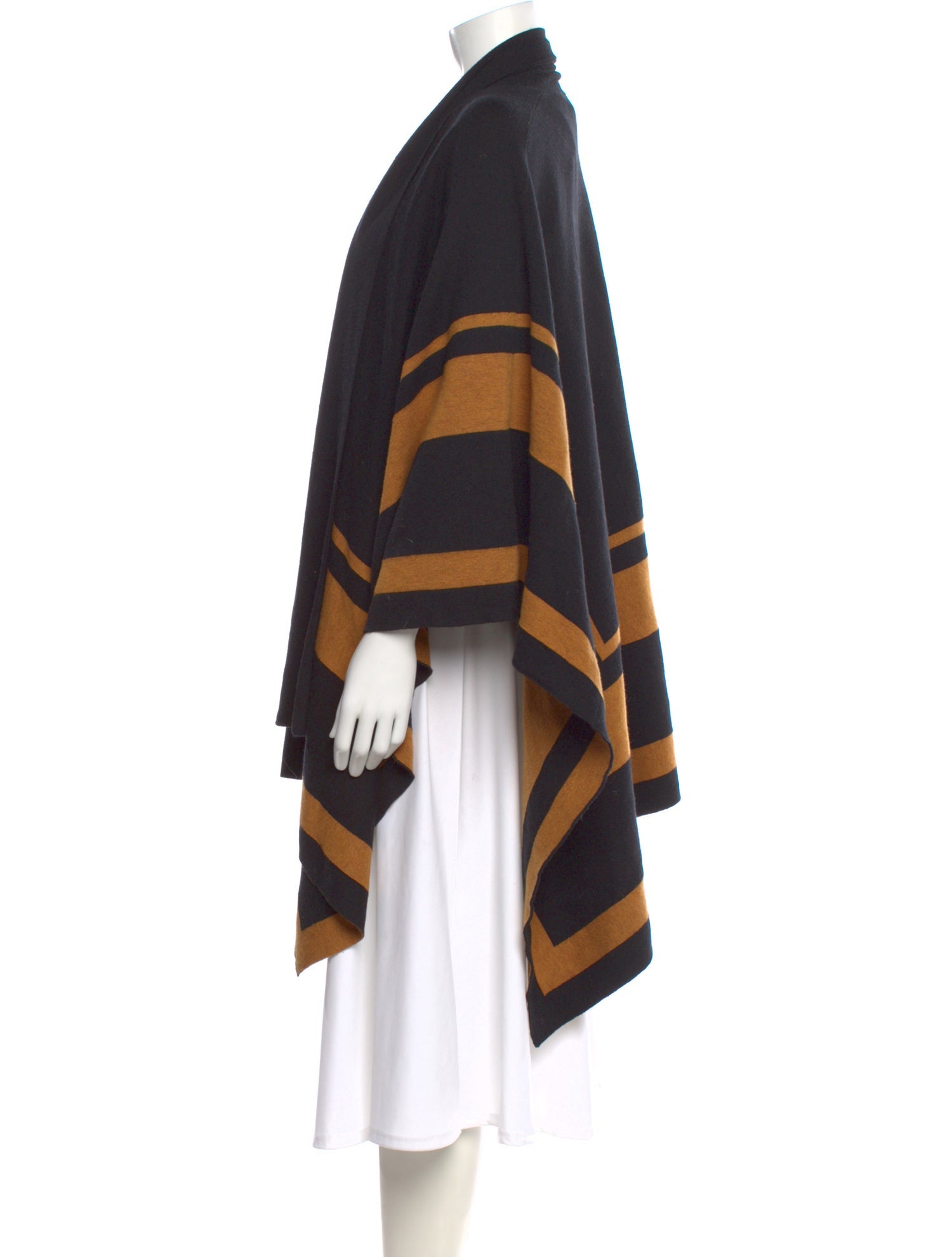 L'Agence Striped V-Neck Sweater