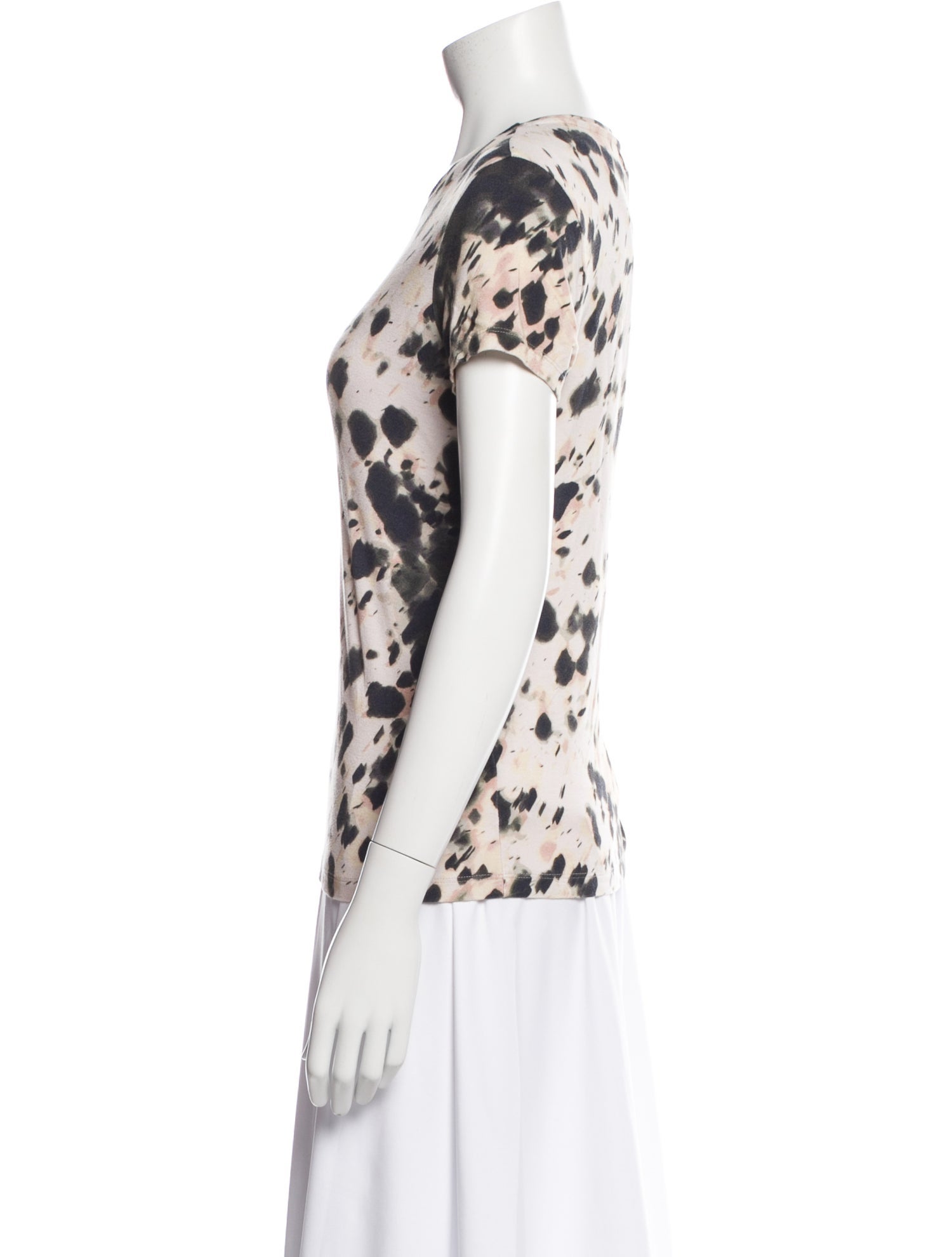 L'Agence Ressi T-Shirt Tie-Dye Print T-Shirt