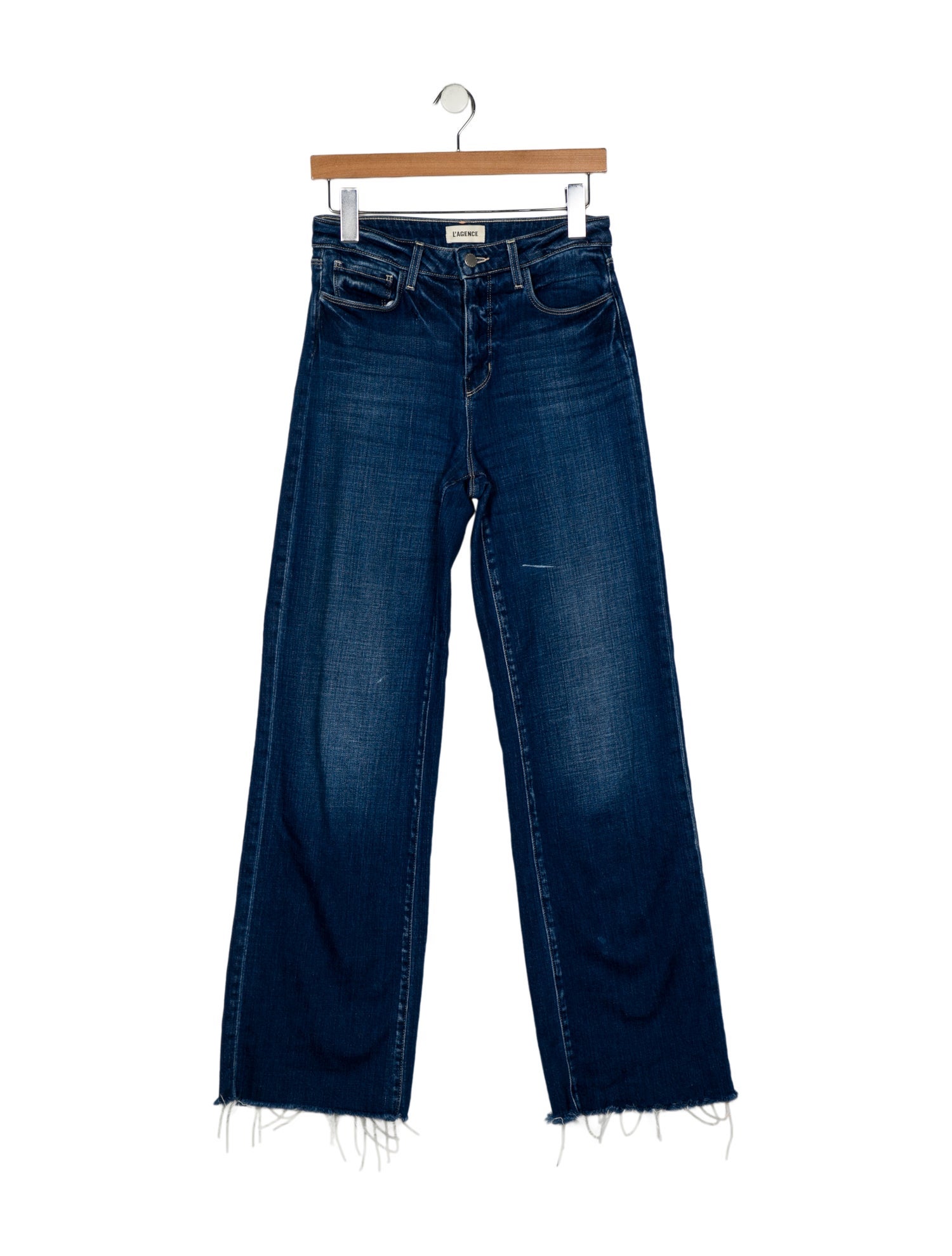 L'Agence Mid-Rise Wide Leg Jeans