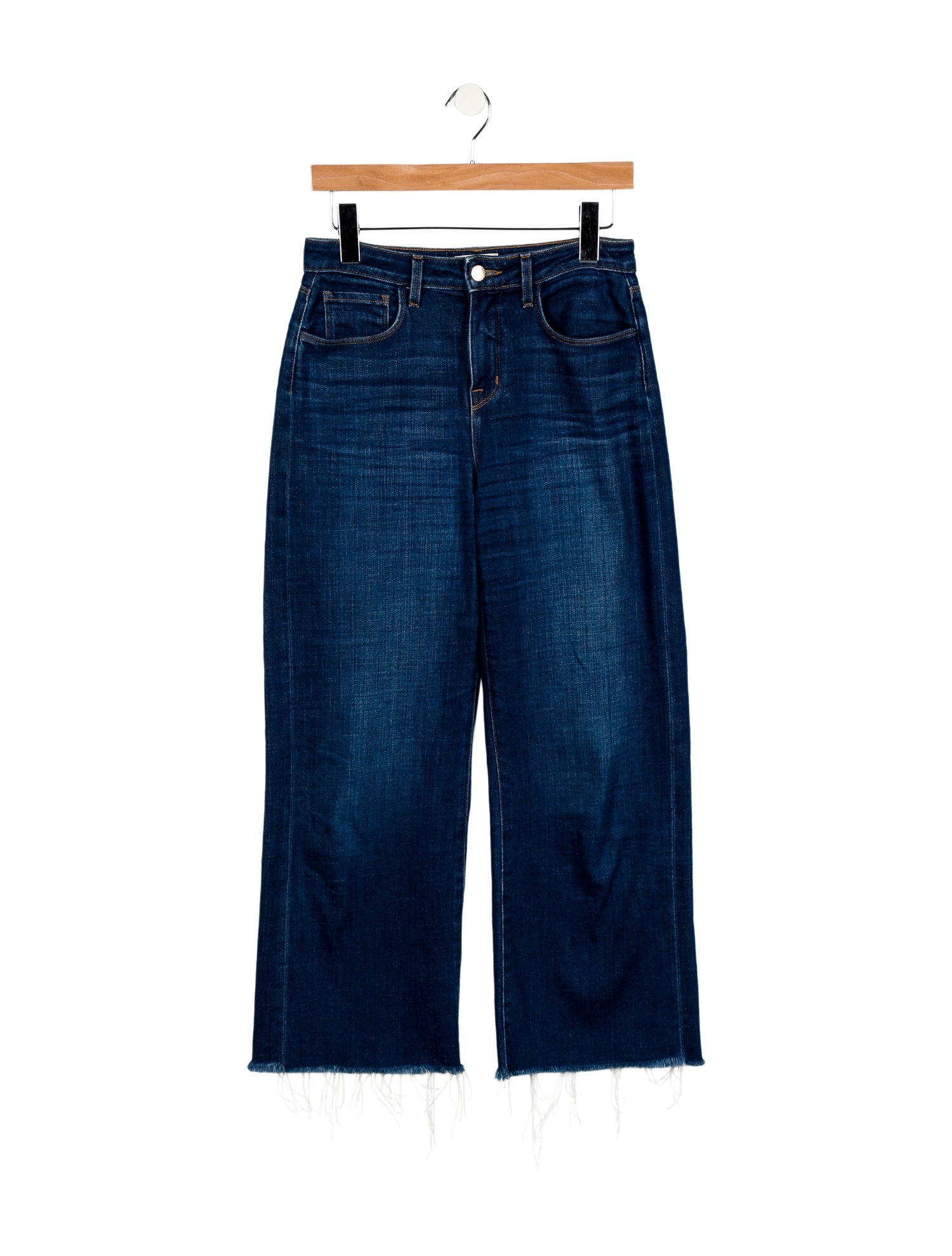 L'Agence Mid-Rise Wide Leg Jeans
