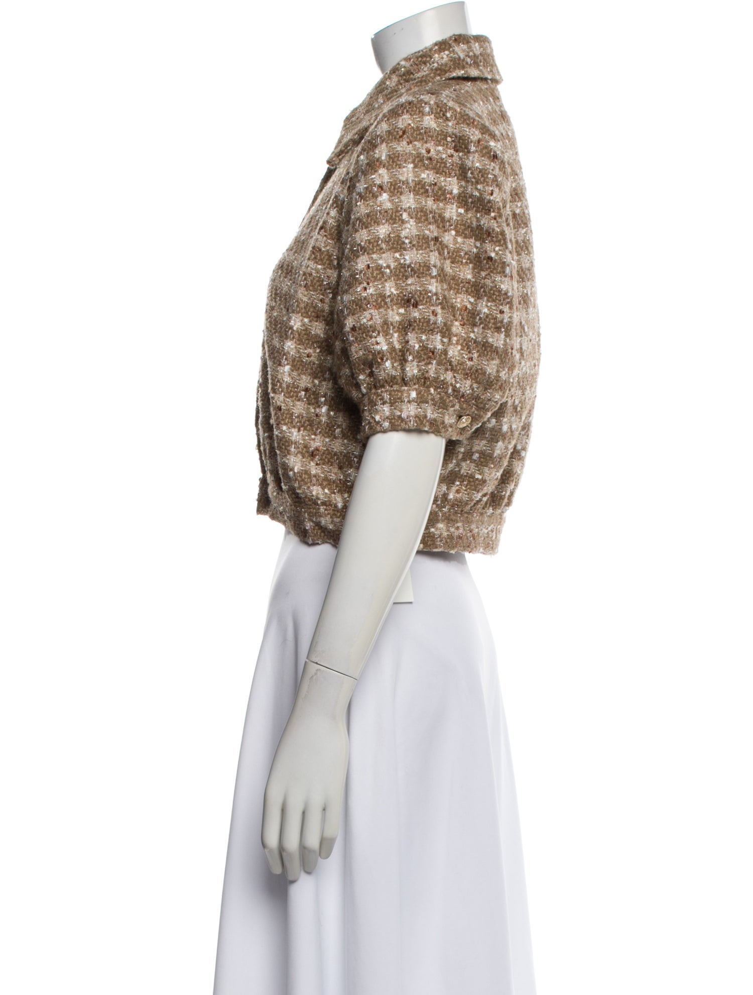 L'Agence Tweed Pattern Bolero
