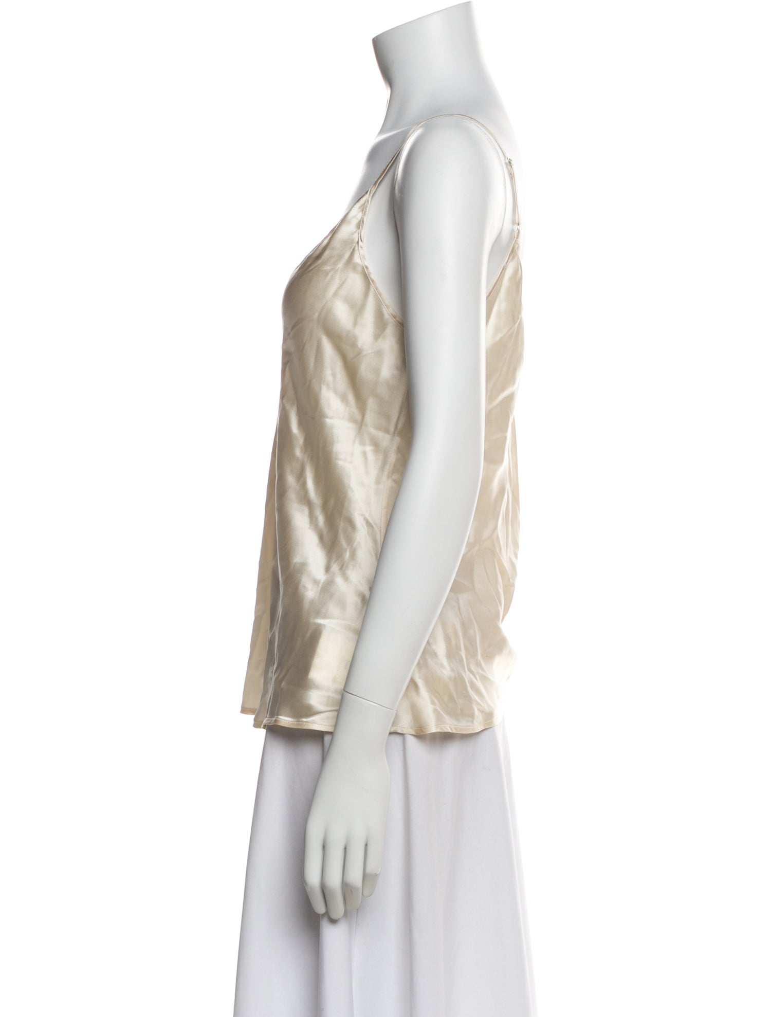 L'Agence Silk V-Neck Top