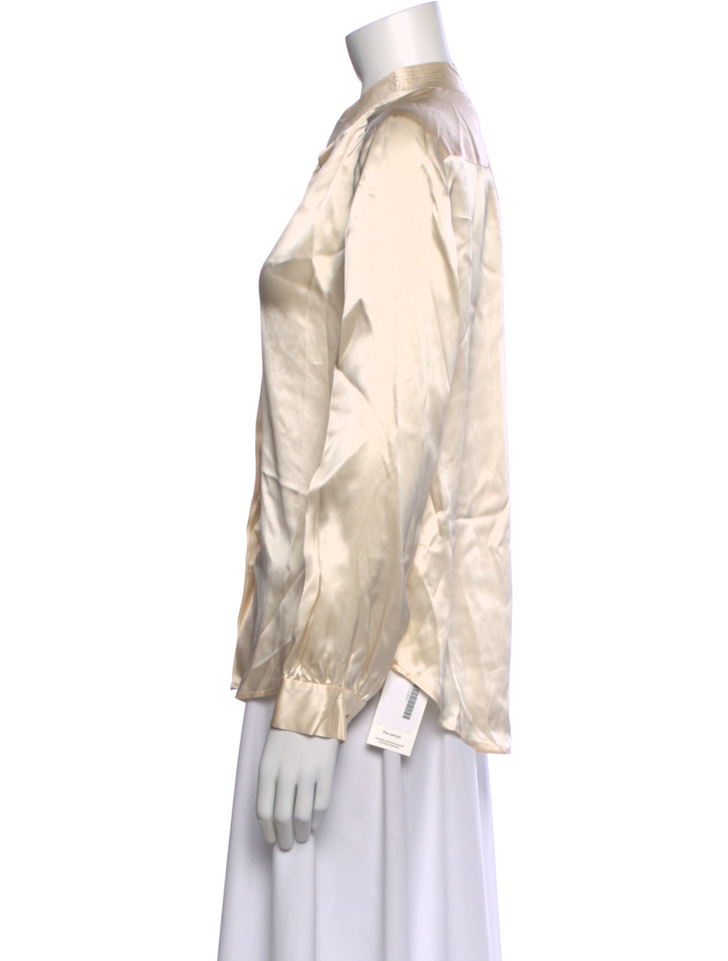 L'Agence Silk Long Sleeve Blouse