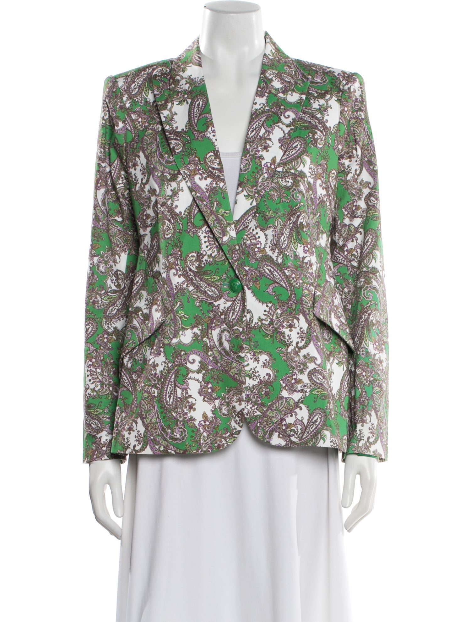 L'Agence Paisley Print Blazer