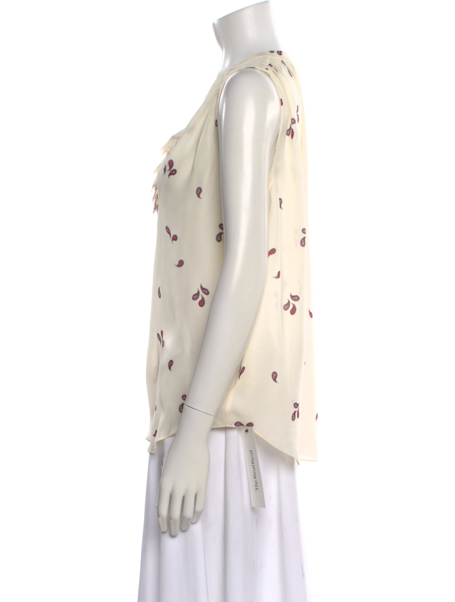 L'Agence Silk Paisley Print Blouse