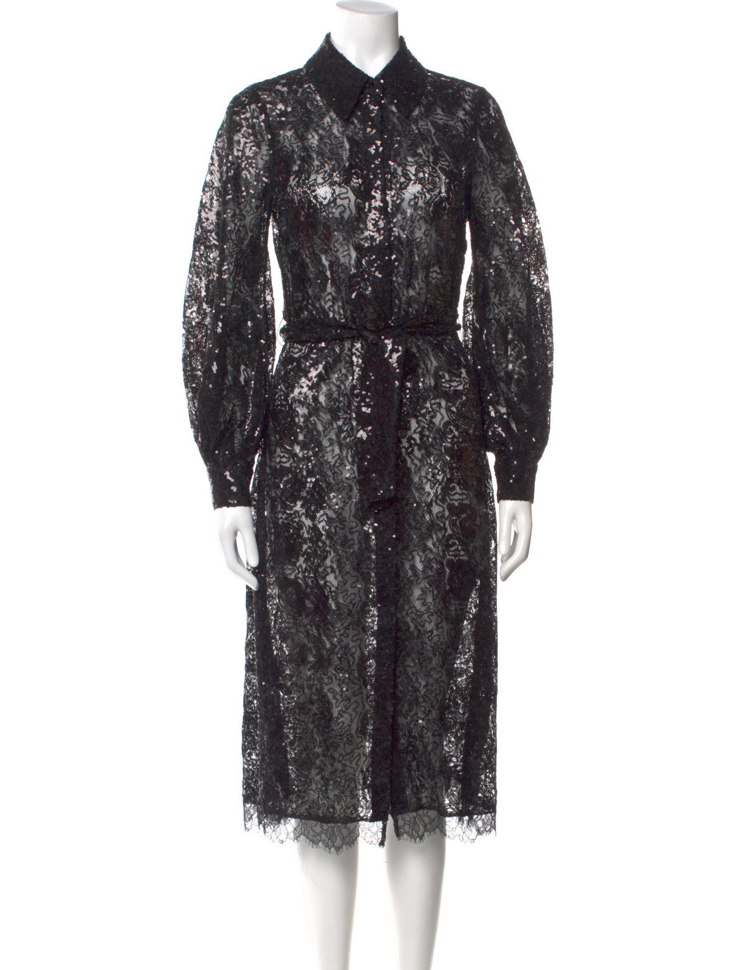 L'Agence Nylon Midi Length Dress