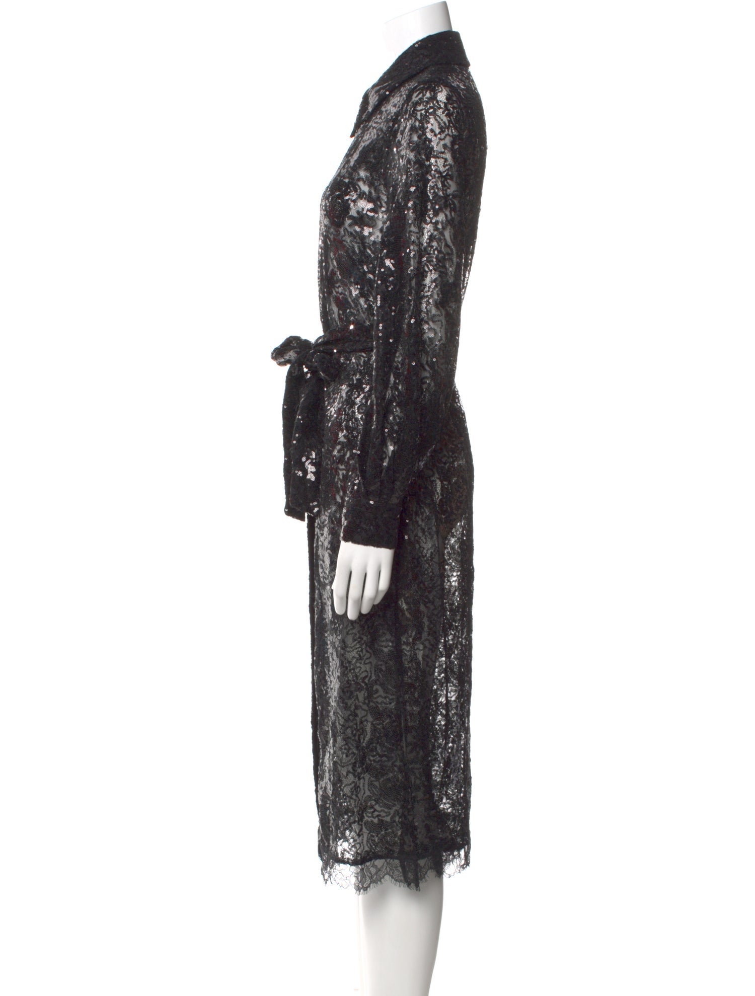 L'Agence Nylon Midi Length Dress