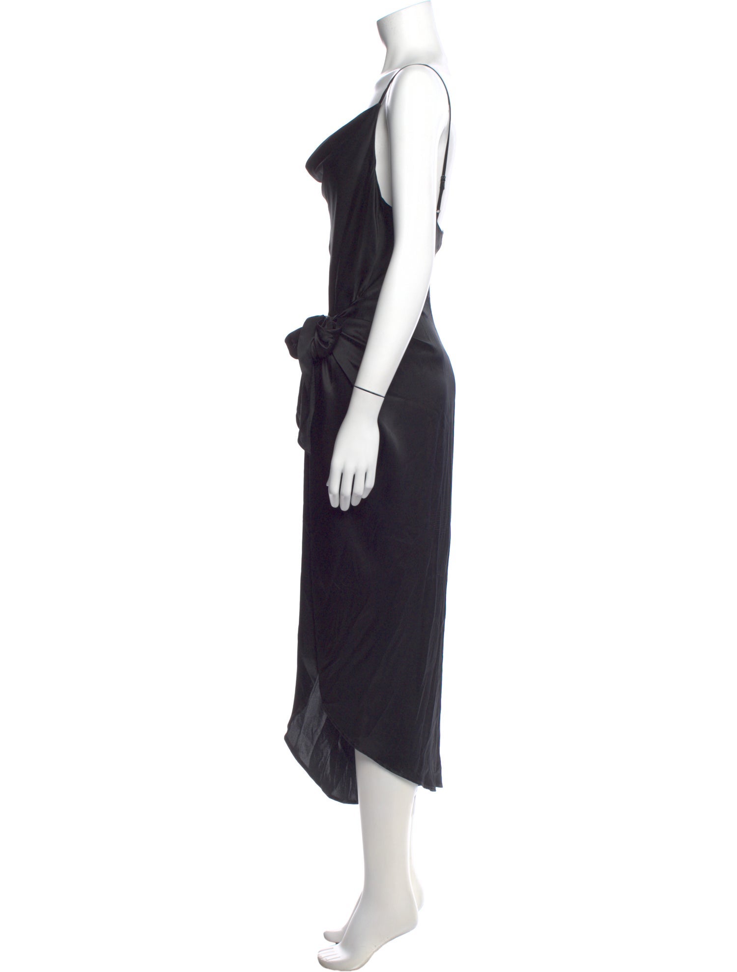 L'Agence Silk Long Dress