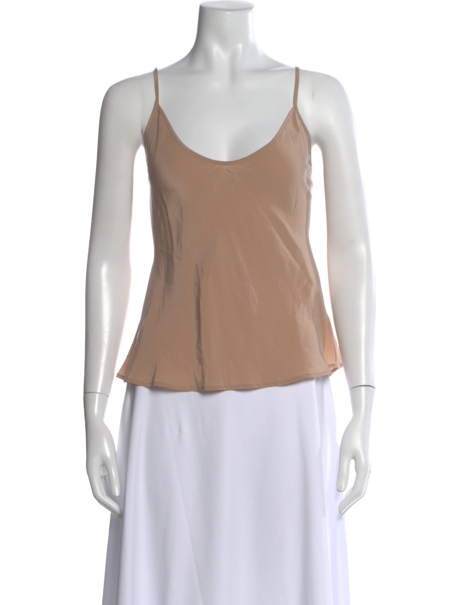 L'Agence Silk V-Neck Top