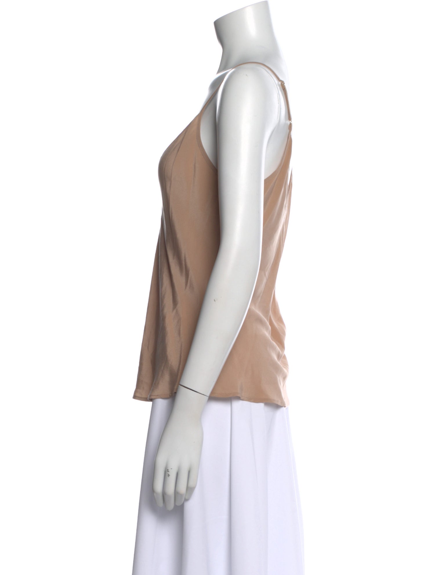 L'Agence Silk V-Neck Top