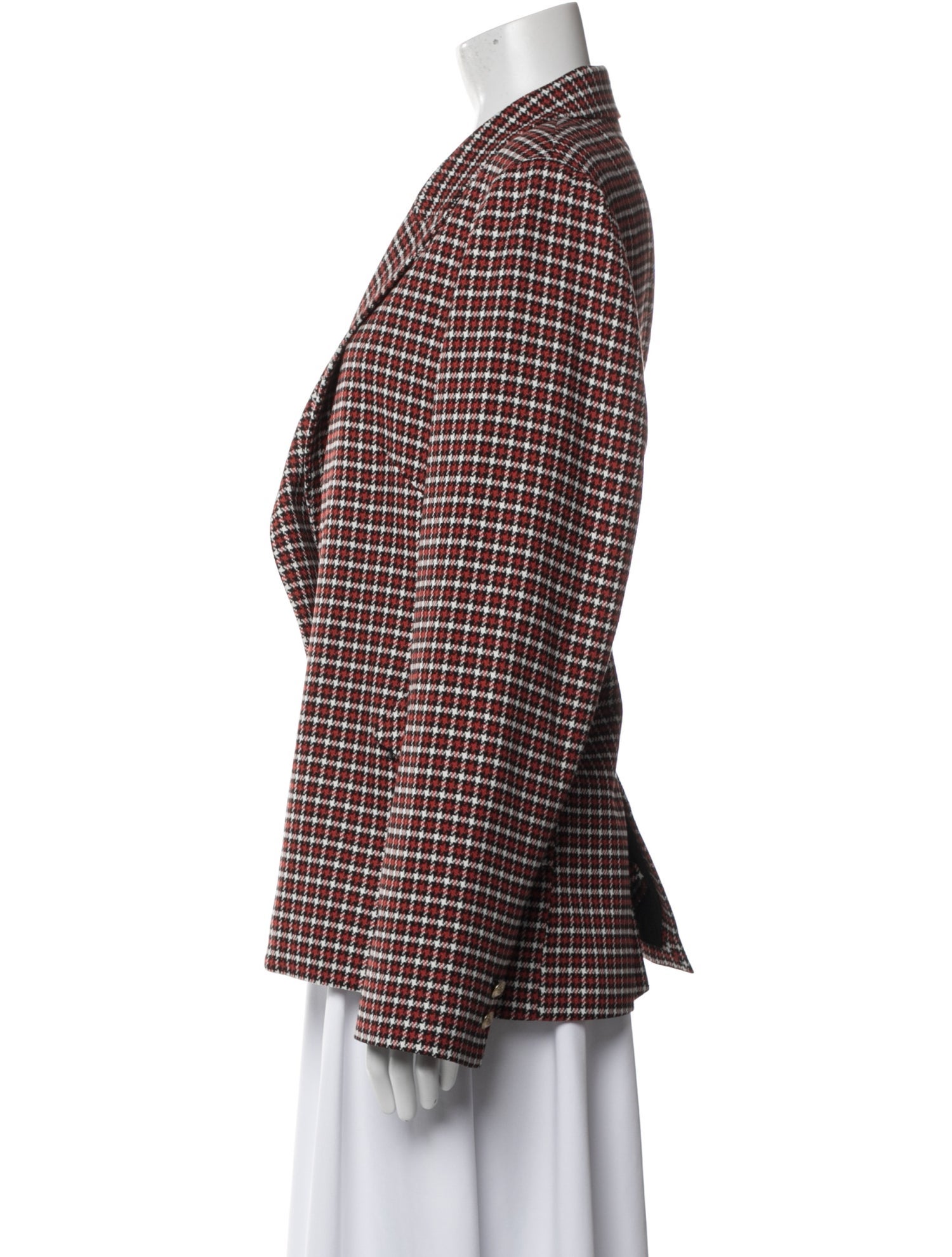 L'Agence Plaid Print Blazer