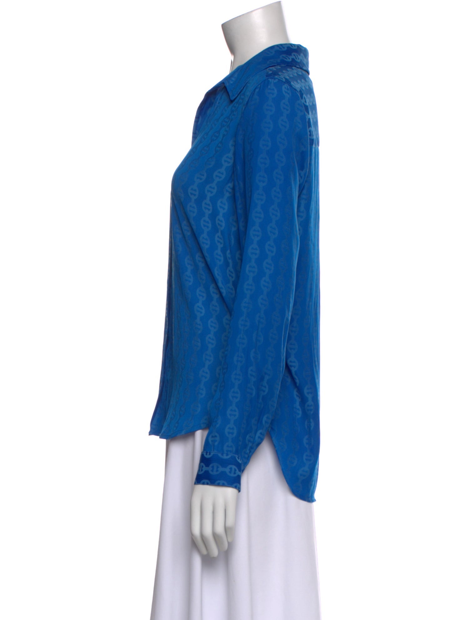 L'Agence Printed Long Sleeve Blouse