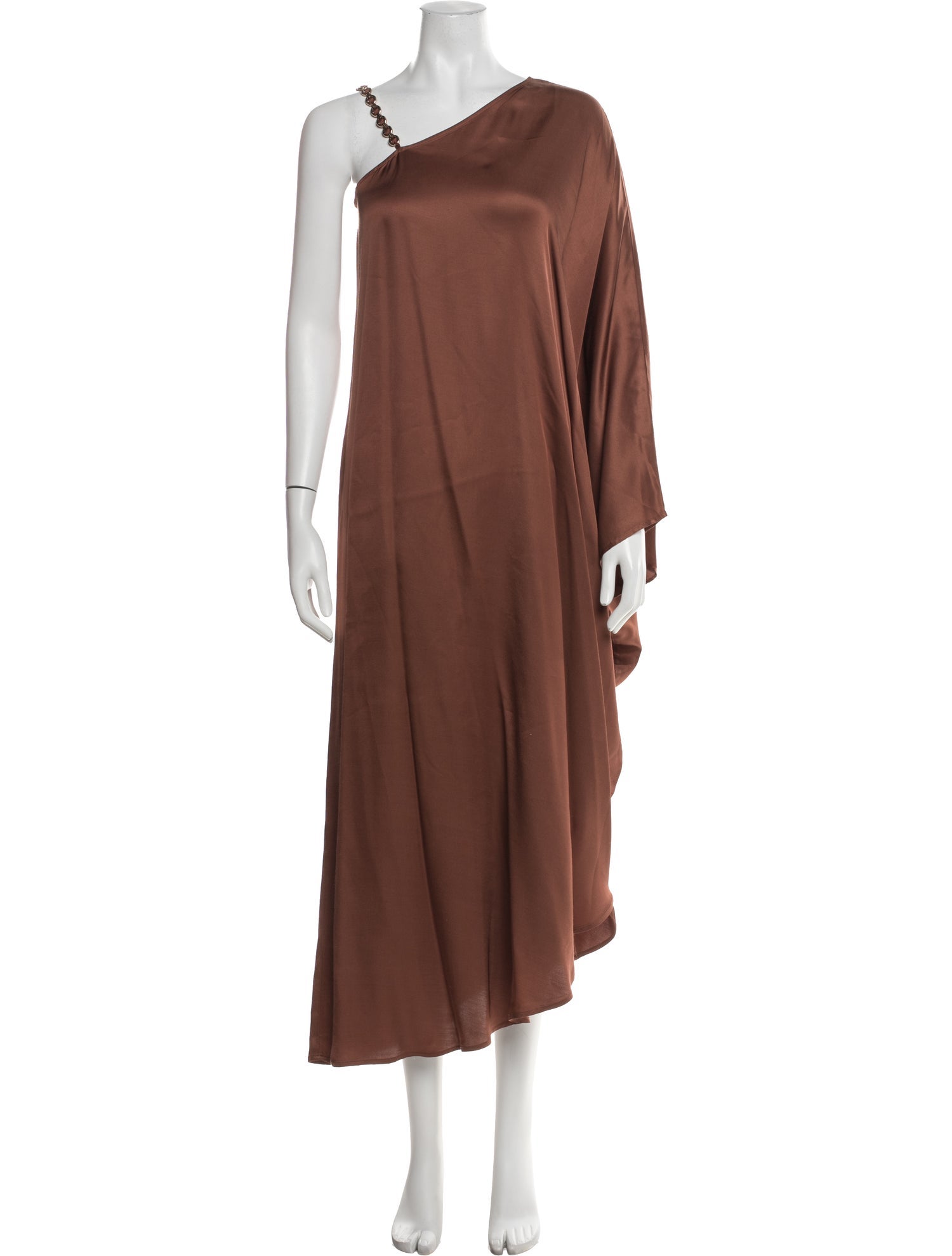 L'Agence One-Shoulder Long Dress