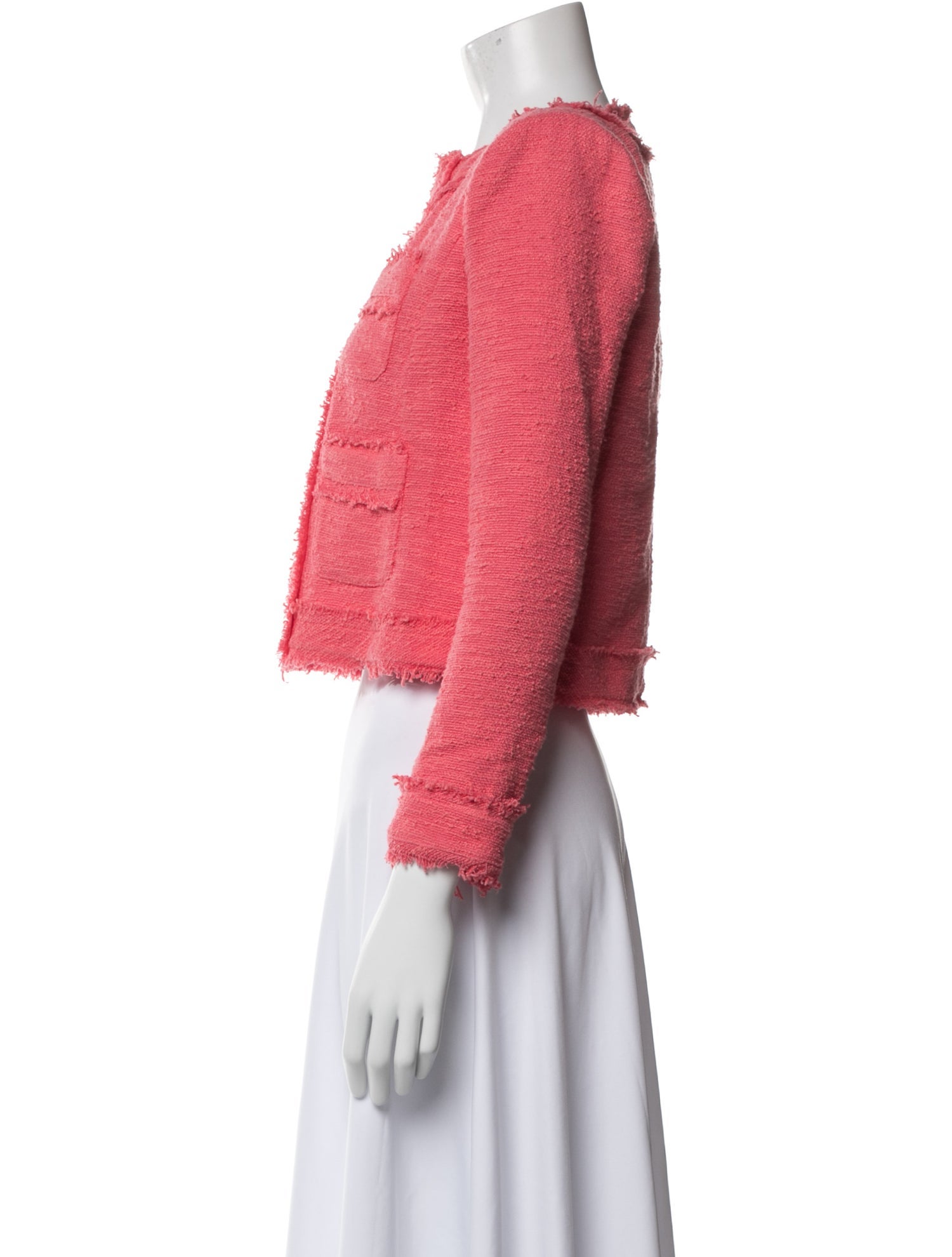 L'Agence Tweed Pattern Evening Jacket