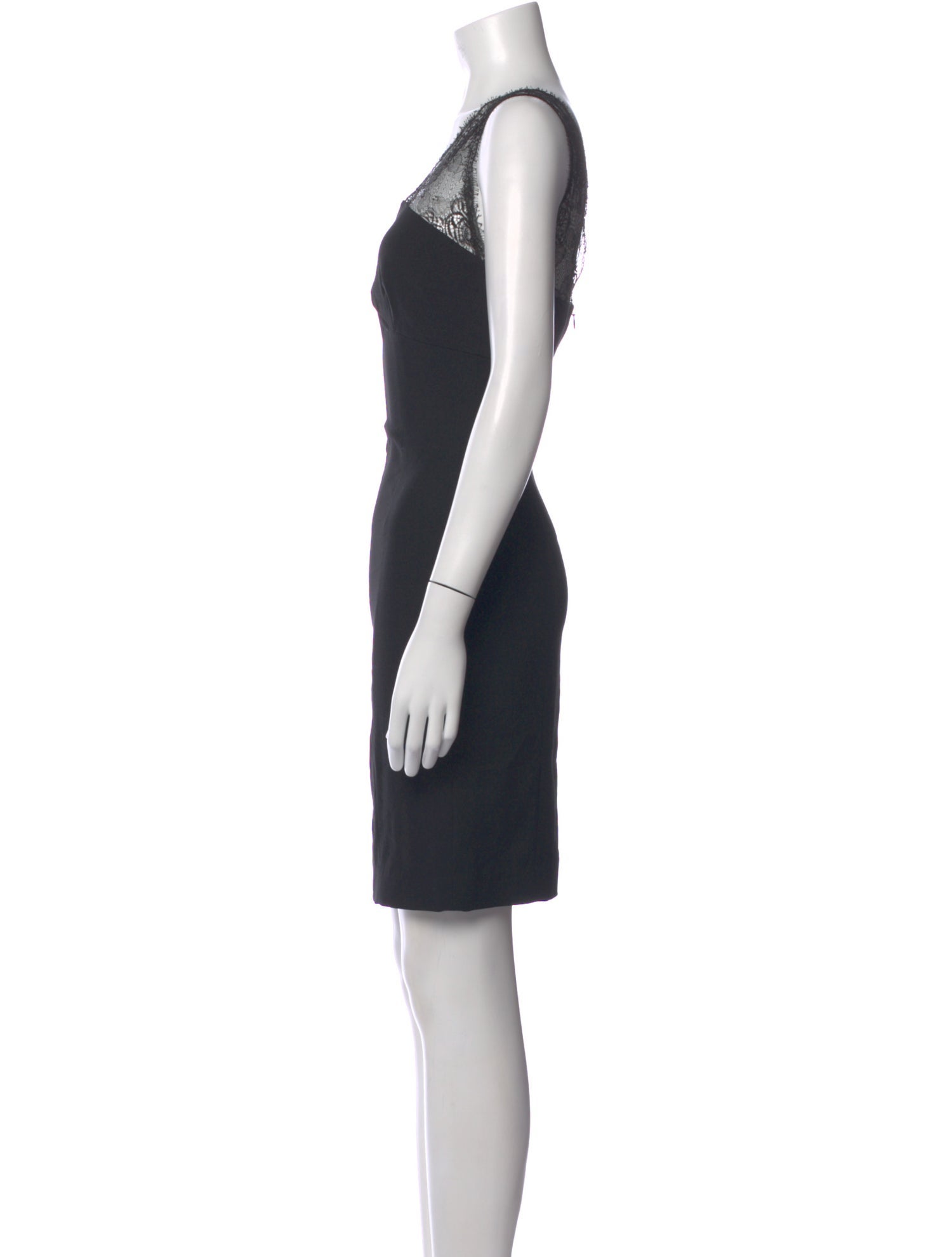 L'Agence V-Neck Mini Dress