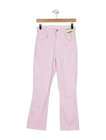 Pre-owned L'agence High-rise Flared Jeans In Purple