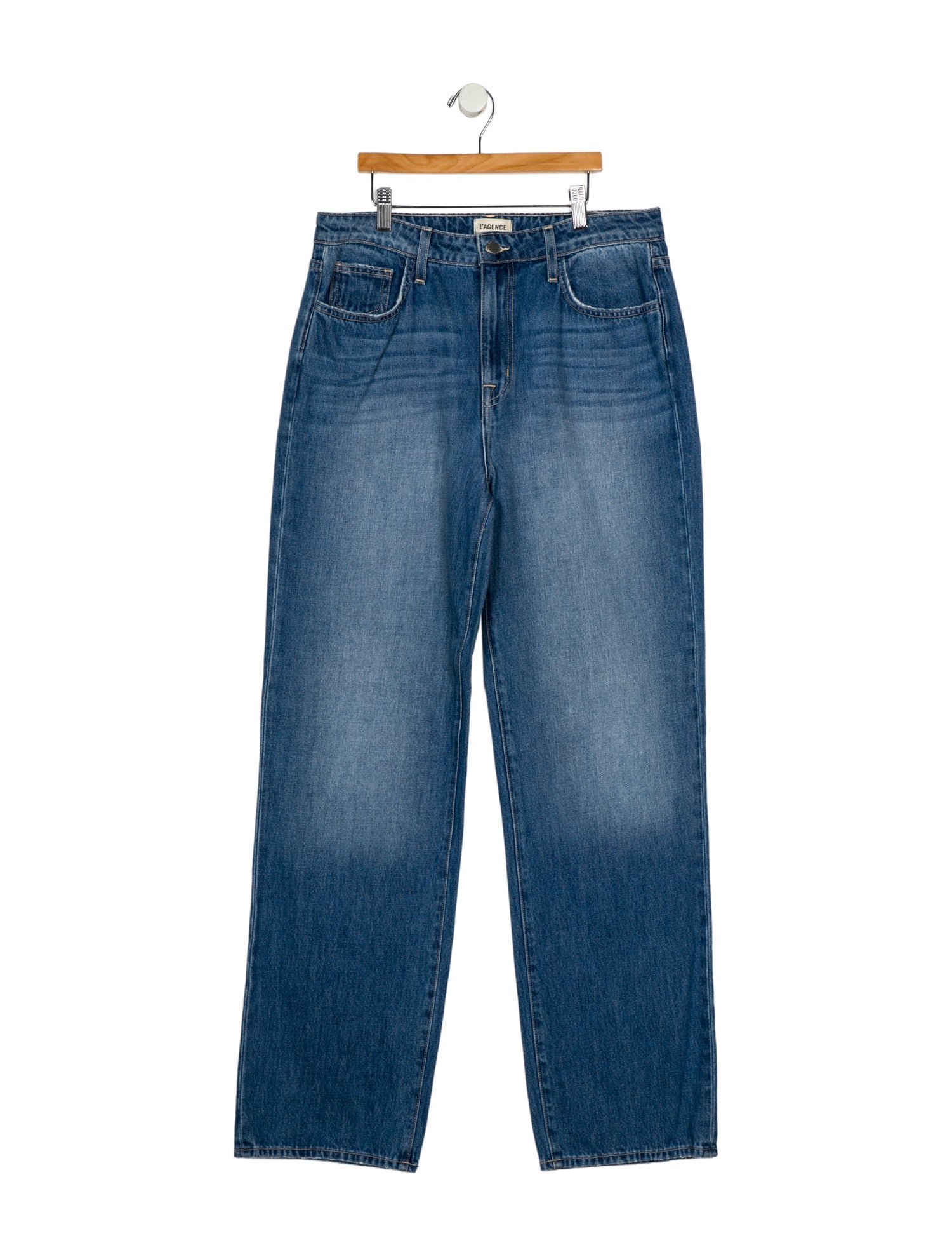L'Agence High-Rise Straight Leg Jeans