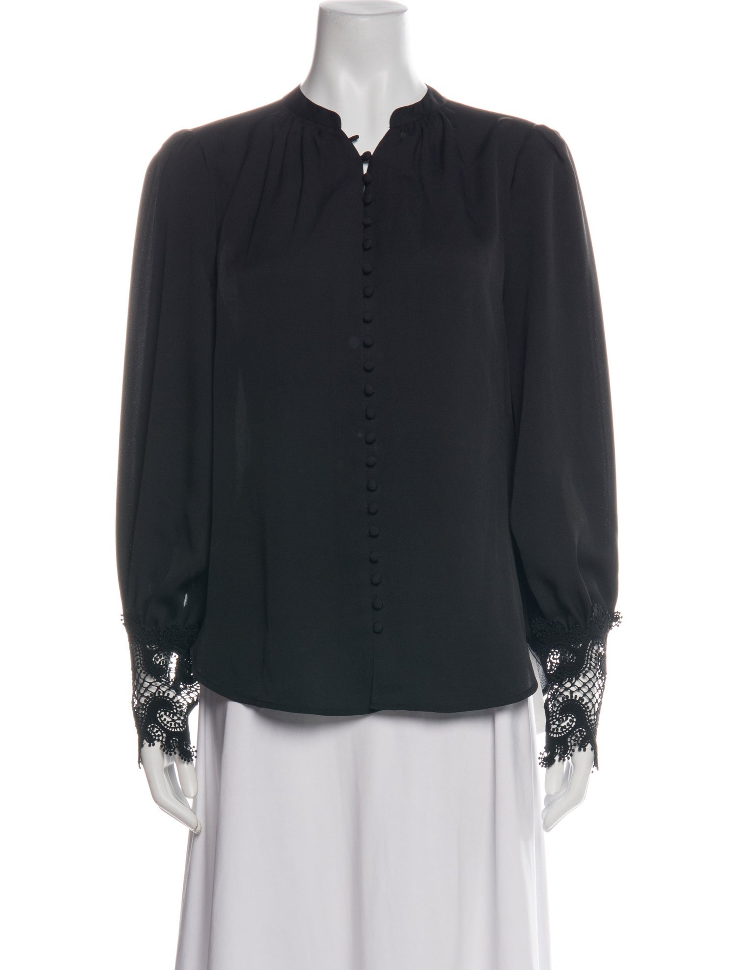 L'Agence Tie Neck Long Sleeve Blouse