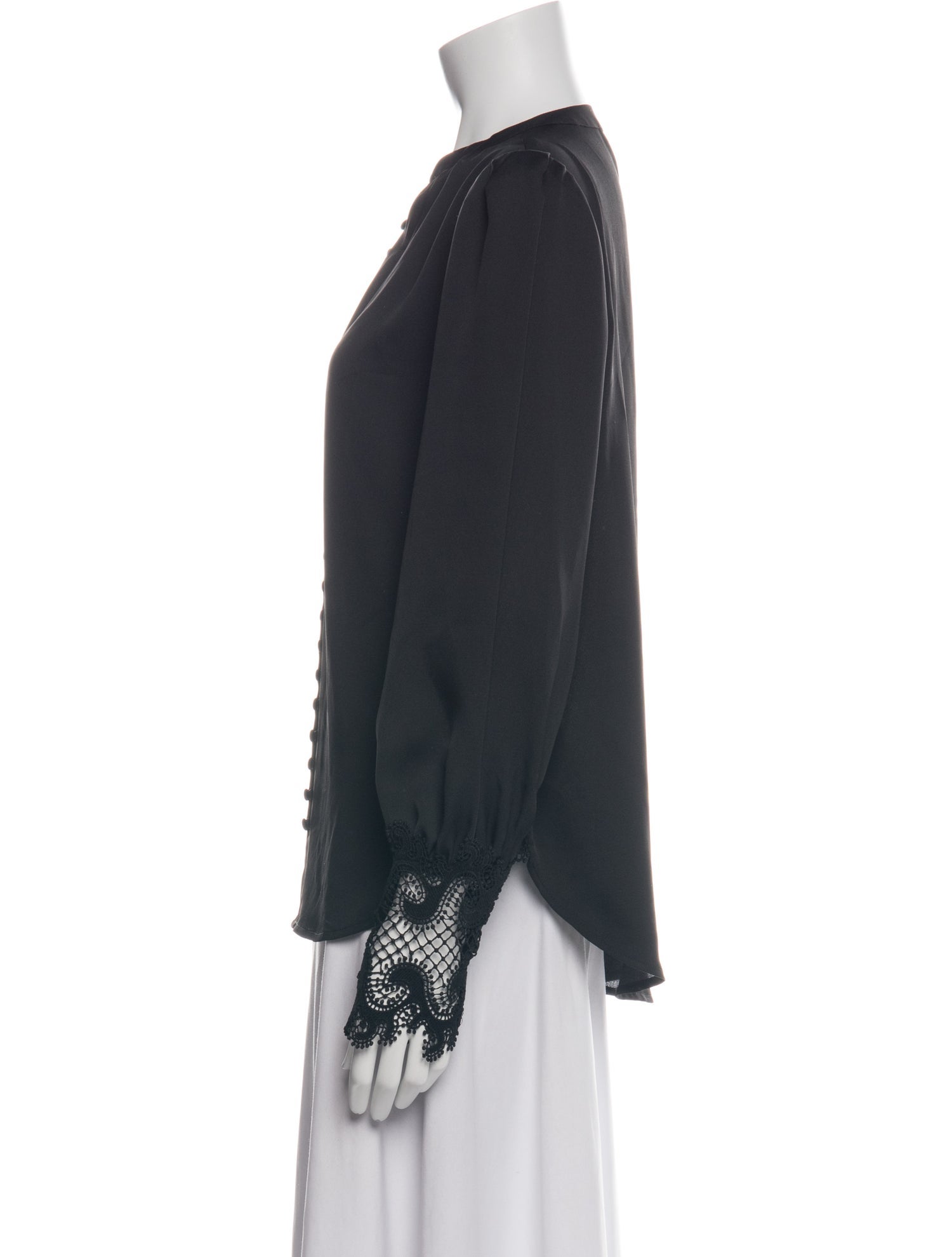L'Agence Tie Neck Long Sleeve Blouse