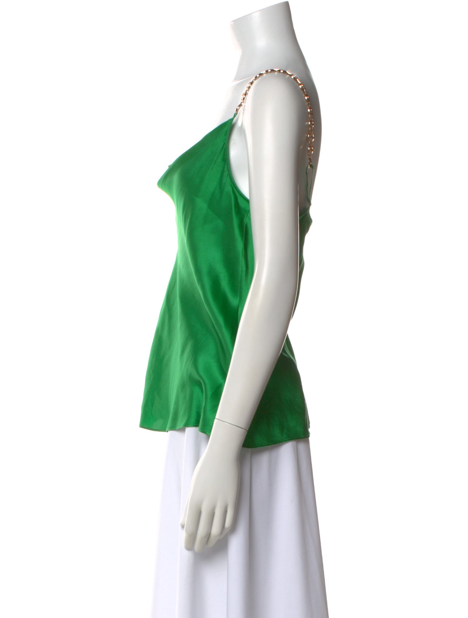 L'Agence Silk Cowl Neck Top