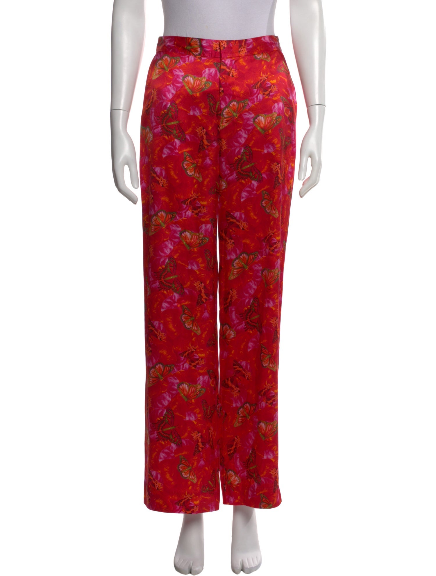 L'Agence Silk Wide Leg Pants