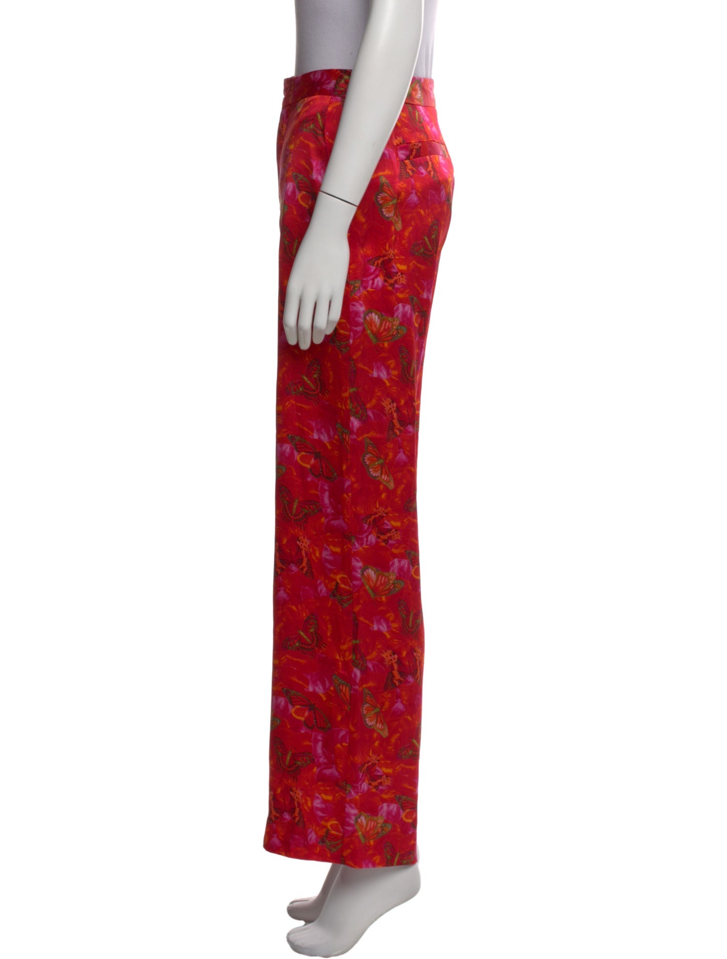 L'Agence Silk Wide Leg Pants