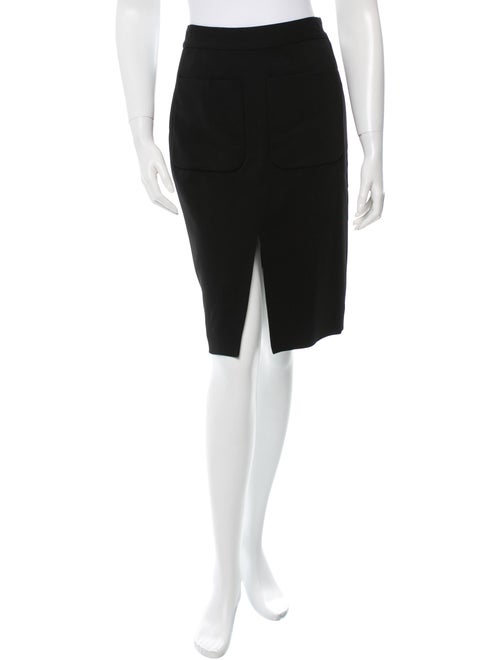 L'Agence Black Pencil Skirt Black