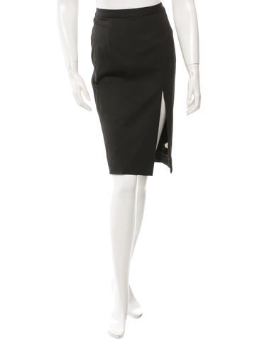 L'Agence Knee-Length Pencil Skirt