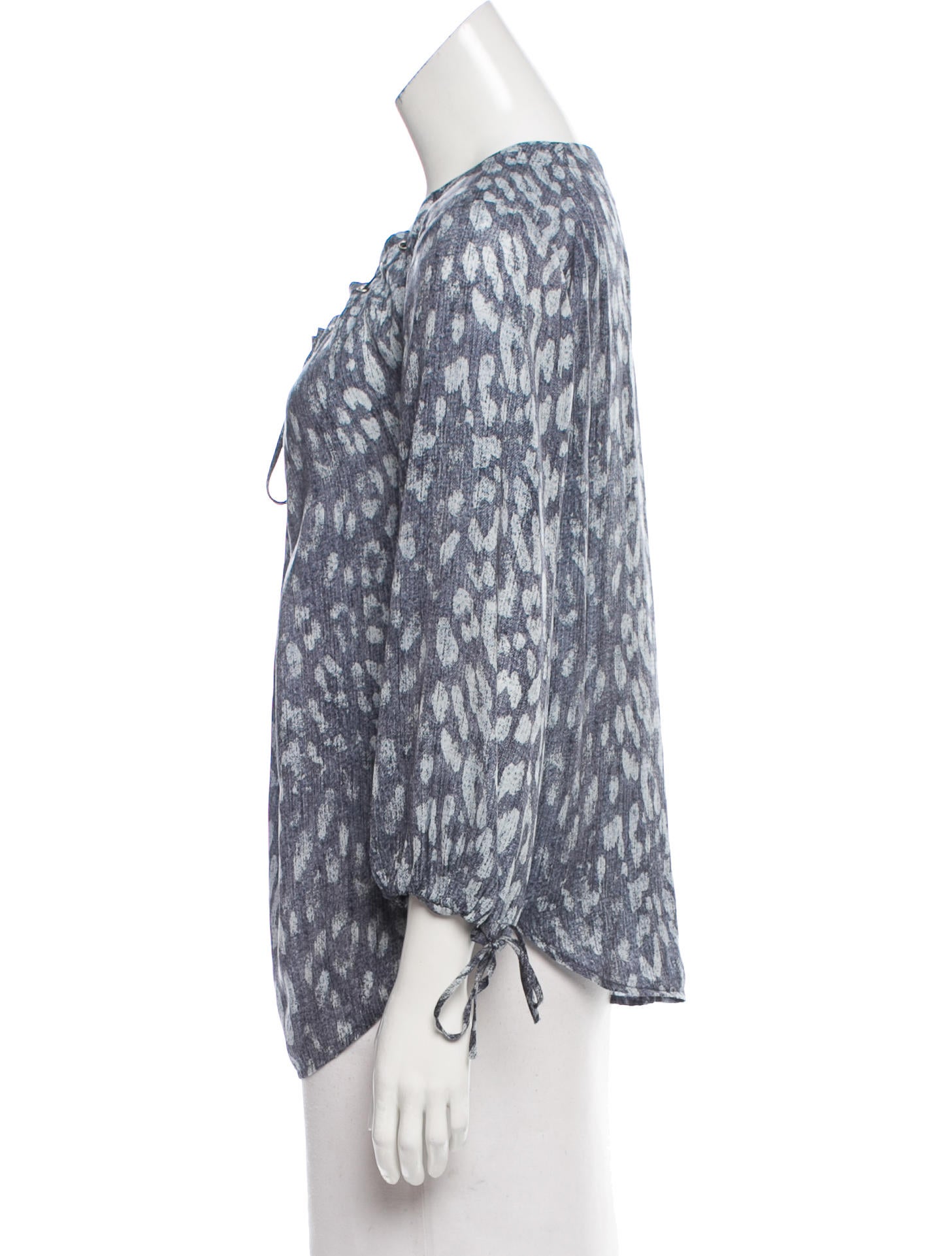l agence leopard print sleeve blouse clothing l agence leopard print sleeve blouse clothing