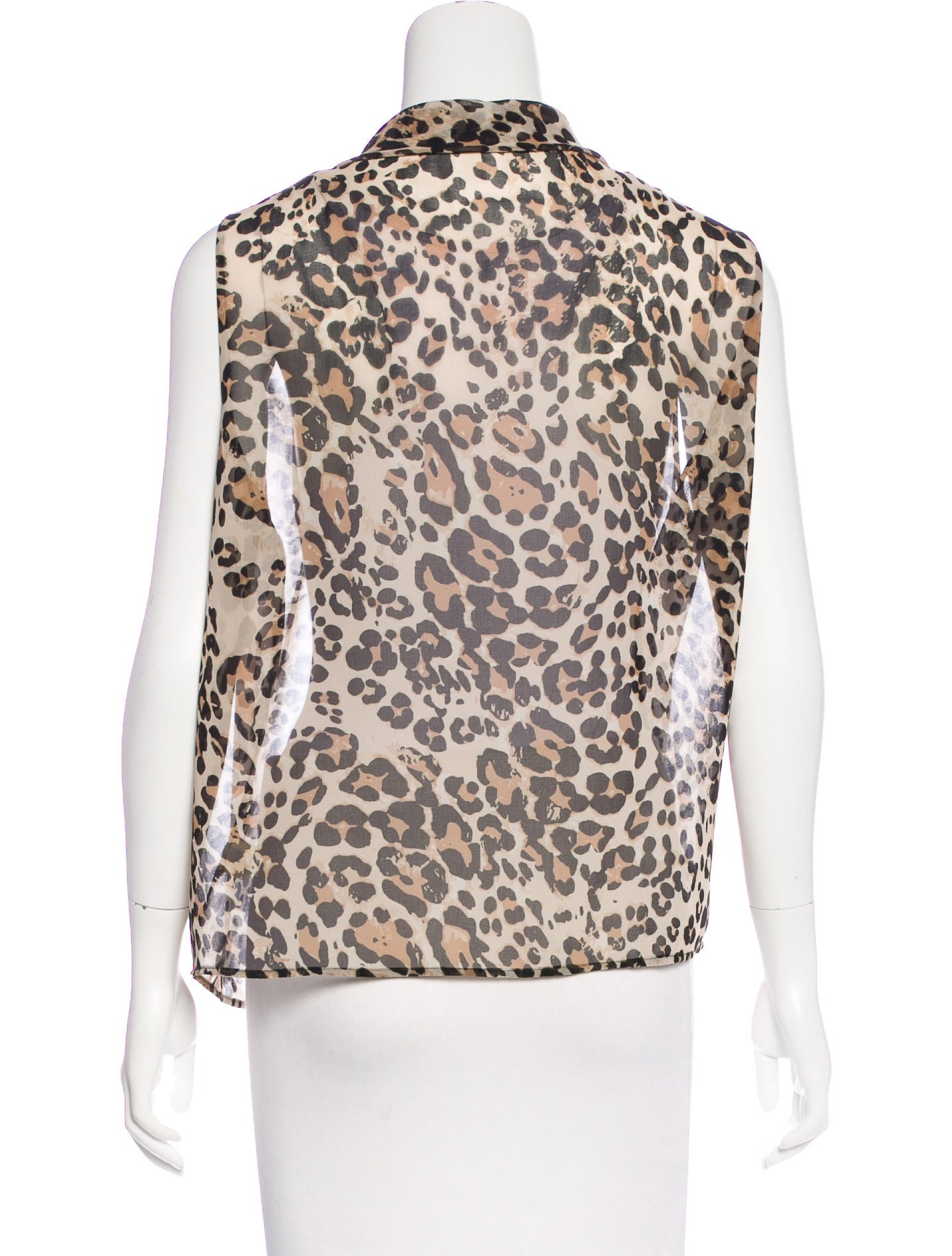 sleeveless leopard top