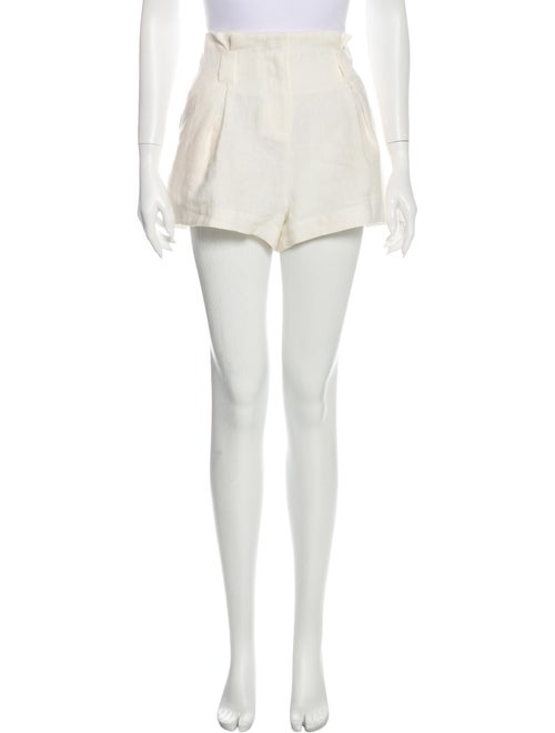 L'Agence Linen Mini Shorts