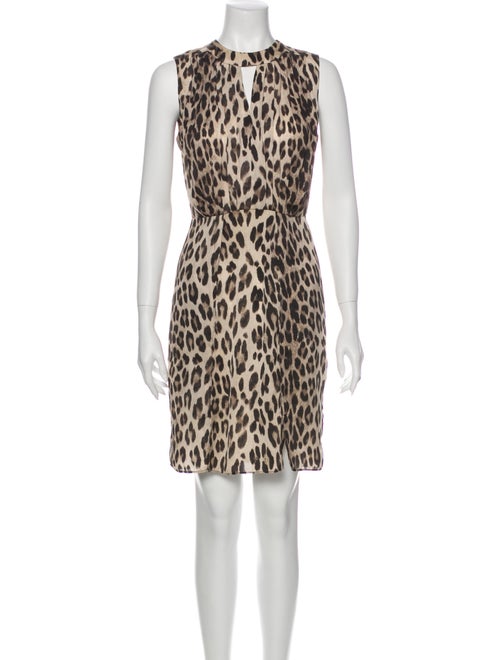 L'Agence Animal Print Mini Dress