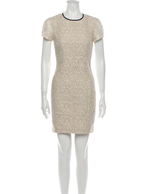 L'Agence Lace Pattern Mini Dress
