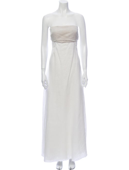 L'Agence Linen Long Dress