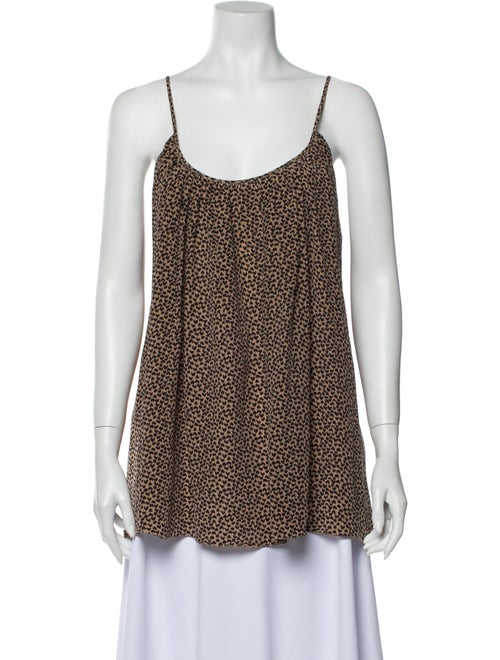 L'Agence Silk Printed Top